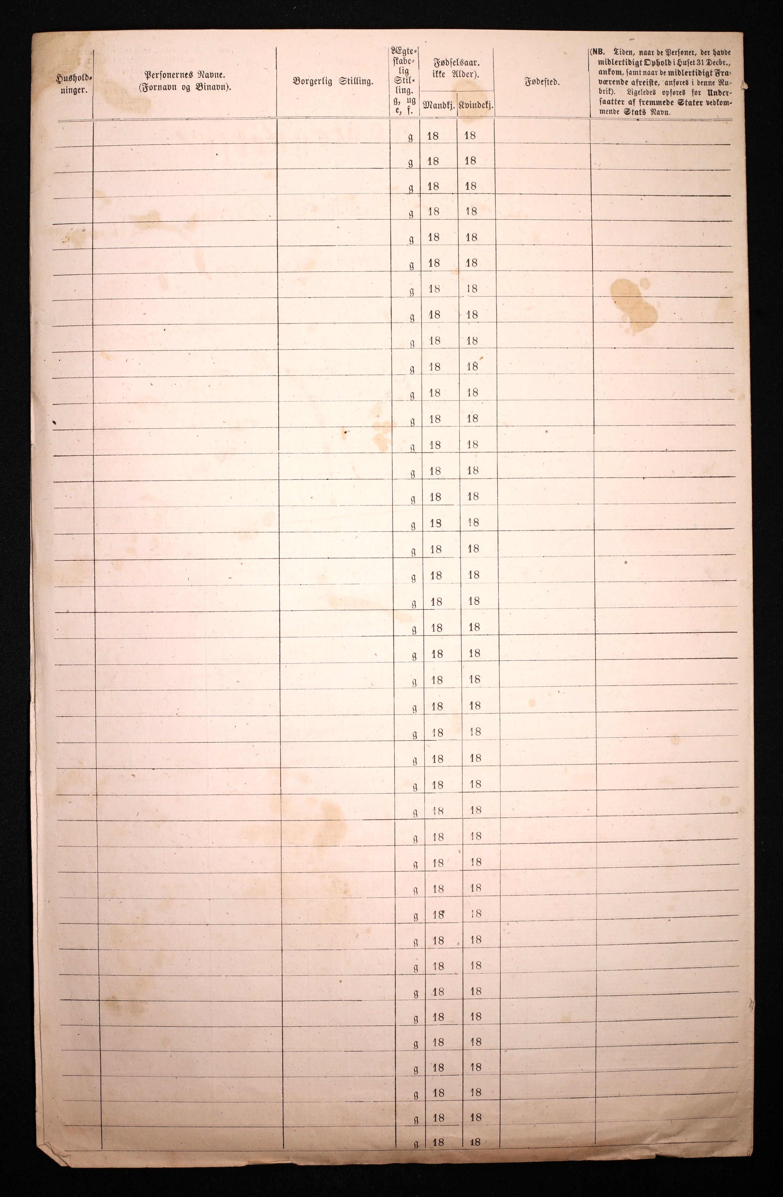 RA, 1870 census for 0301 Kristiania, 1870, p. 3400