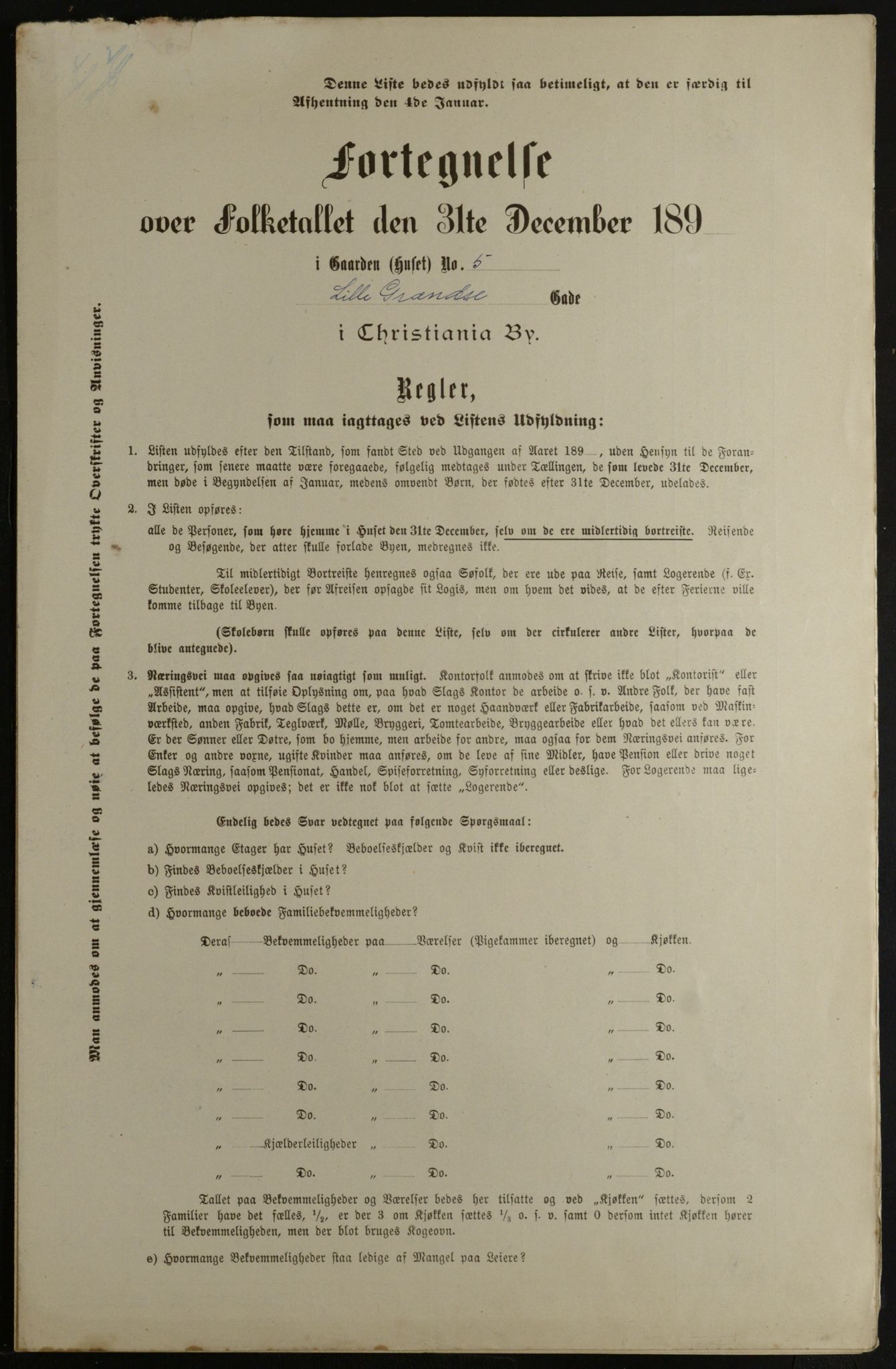 OBA, Municipal Census 1901 for Kristiania, 1901, p. 8891