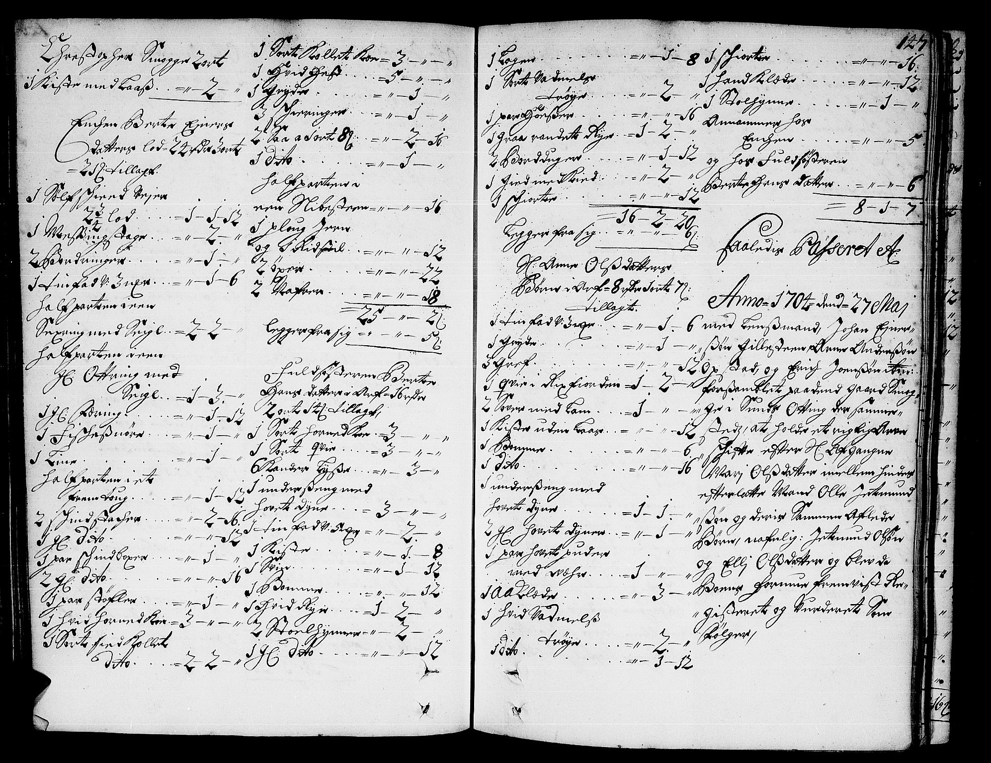 Romsdal sorenskriveri, AV/SAT-A-4149/1/3/3A/L0004: Skifteprotokoll, 1702-1706, p. 146b-147a