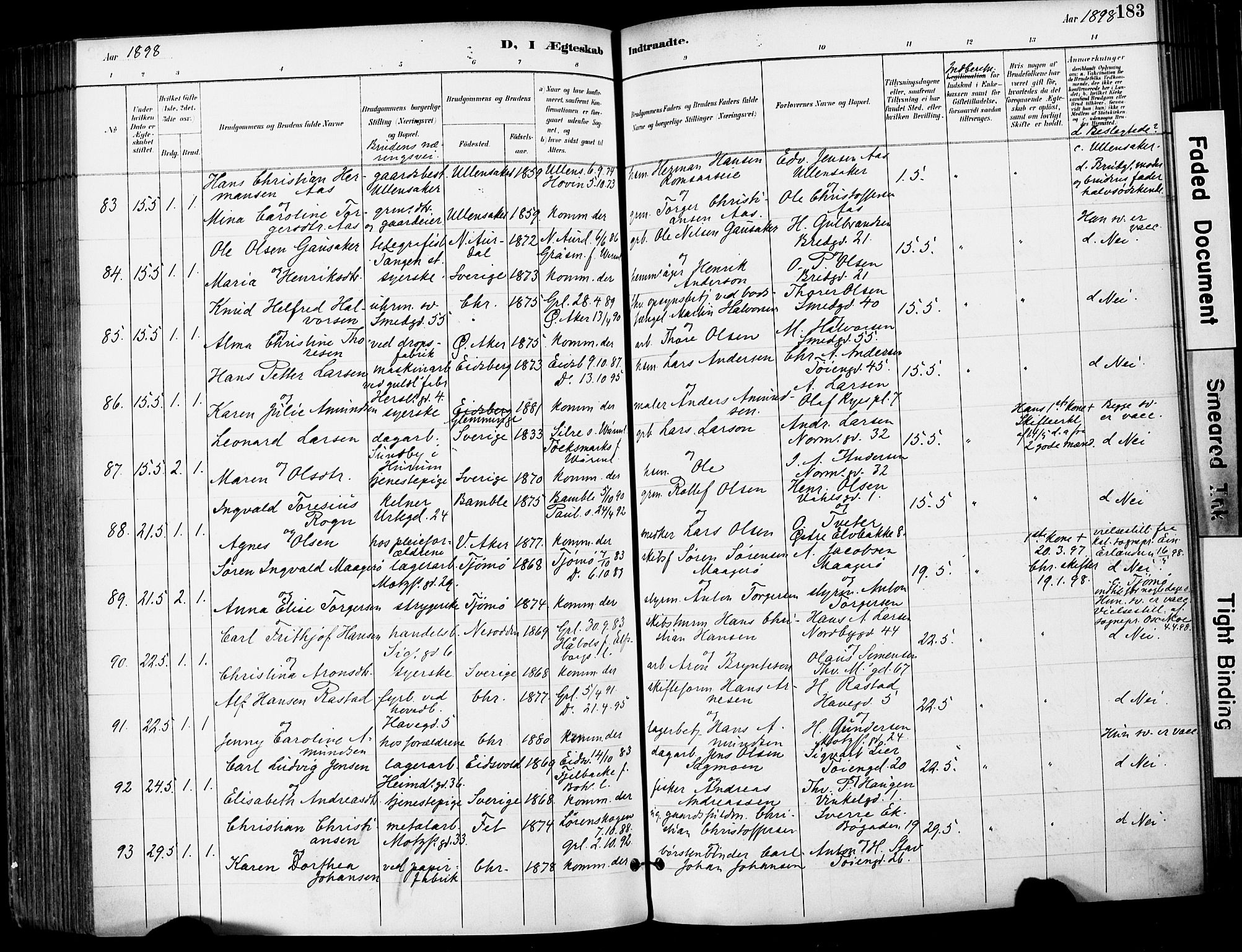 Grønland prestekontor Kirkebøker, SAO/A-10848/F/Fa/L0013: Parish register (official) no. 13, 1887-1906, p. 183