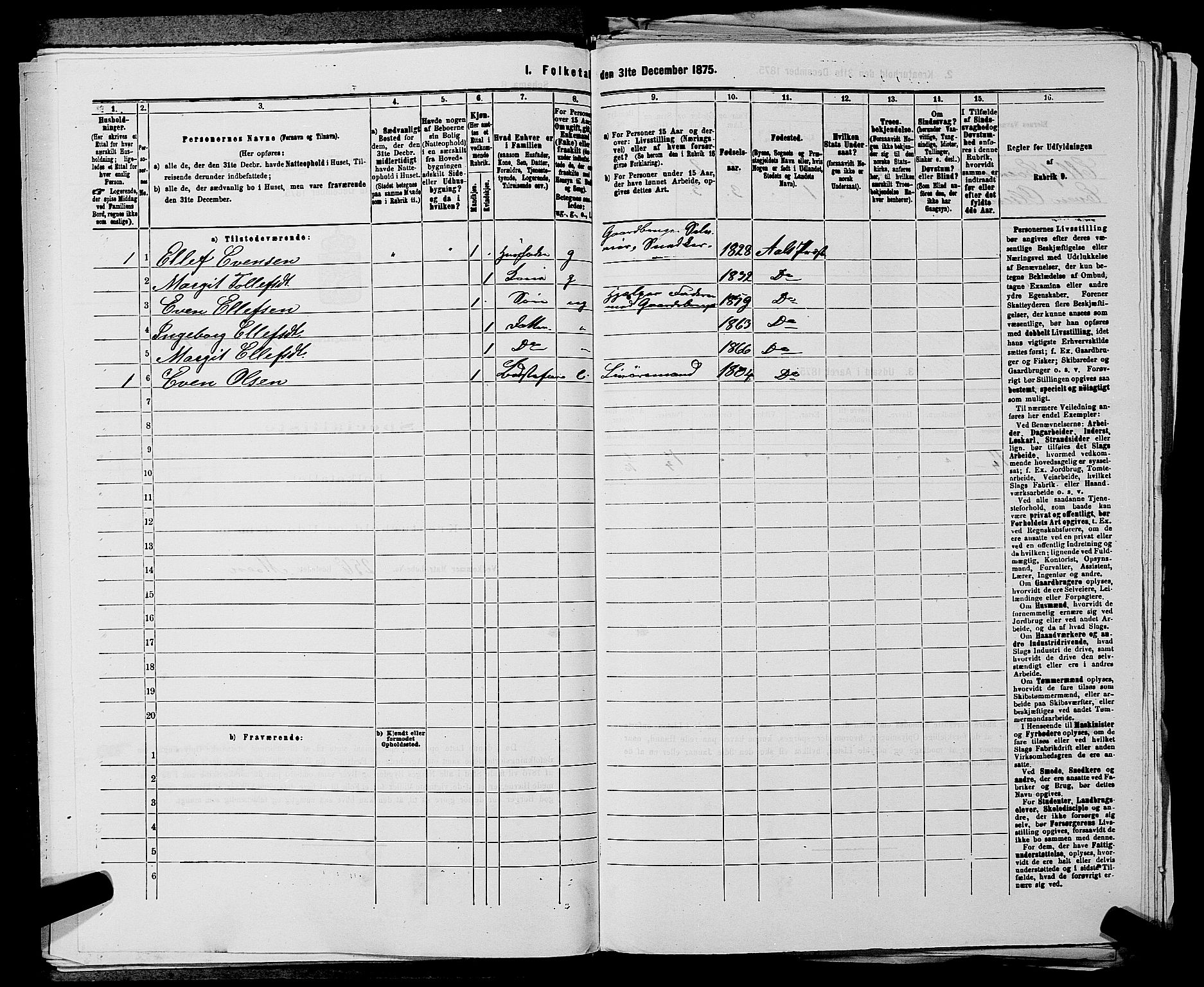 SAKO, 1875 census for 0619P Ål, 1875, p. 863
