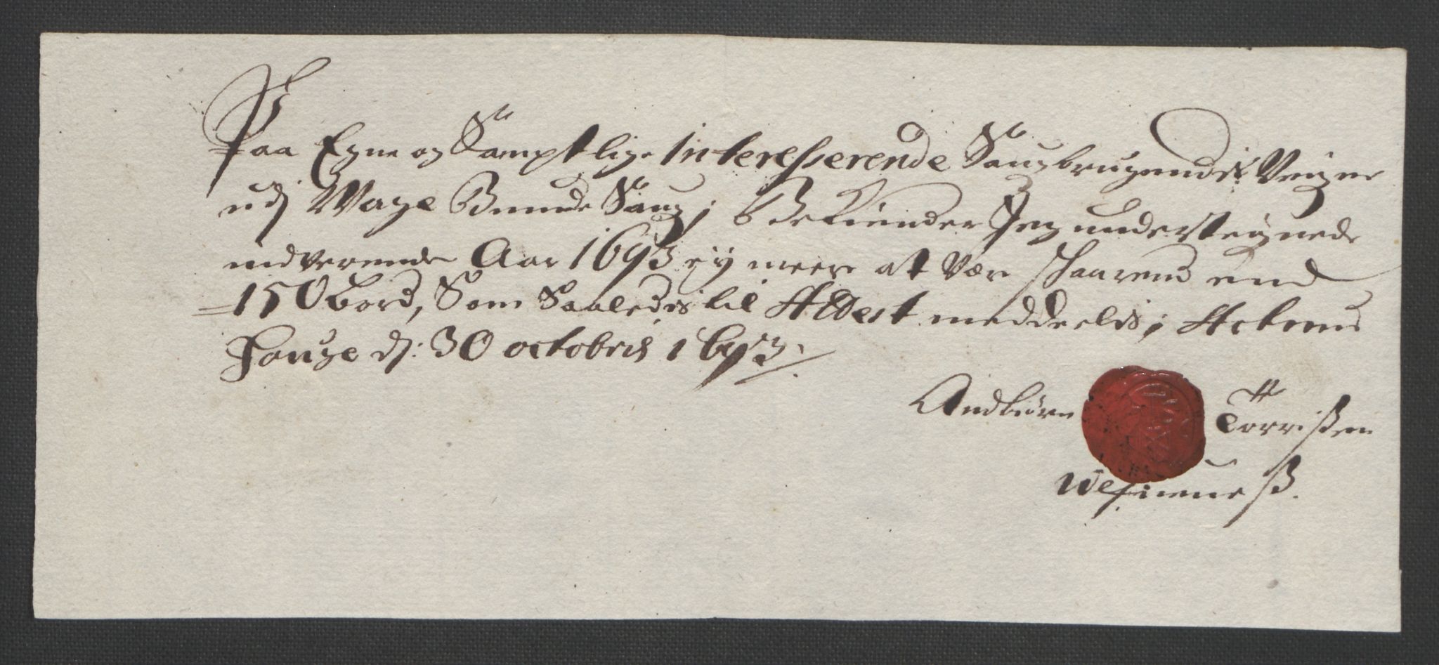 Rentekammeret inntil 1814, Reviderte regnskaper, Fogderegnskap, AV/RA-EA-4092/R48/L2974: Fogderegnskap Sunnhordland og Hardanger, 1693, p. 92