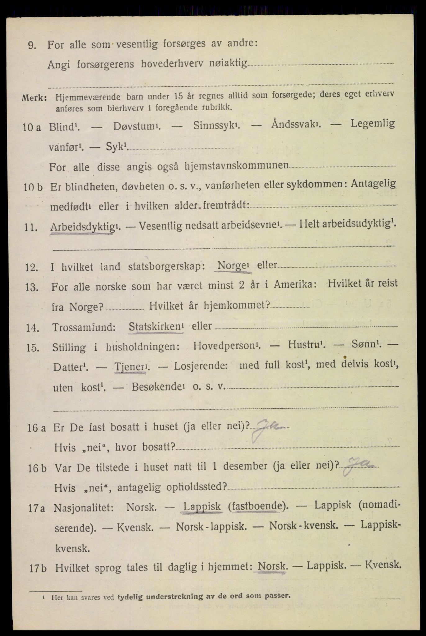 SAT, 1920 census for Hadsel, 1920, p. 21913