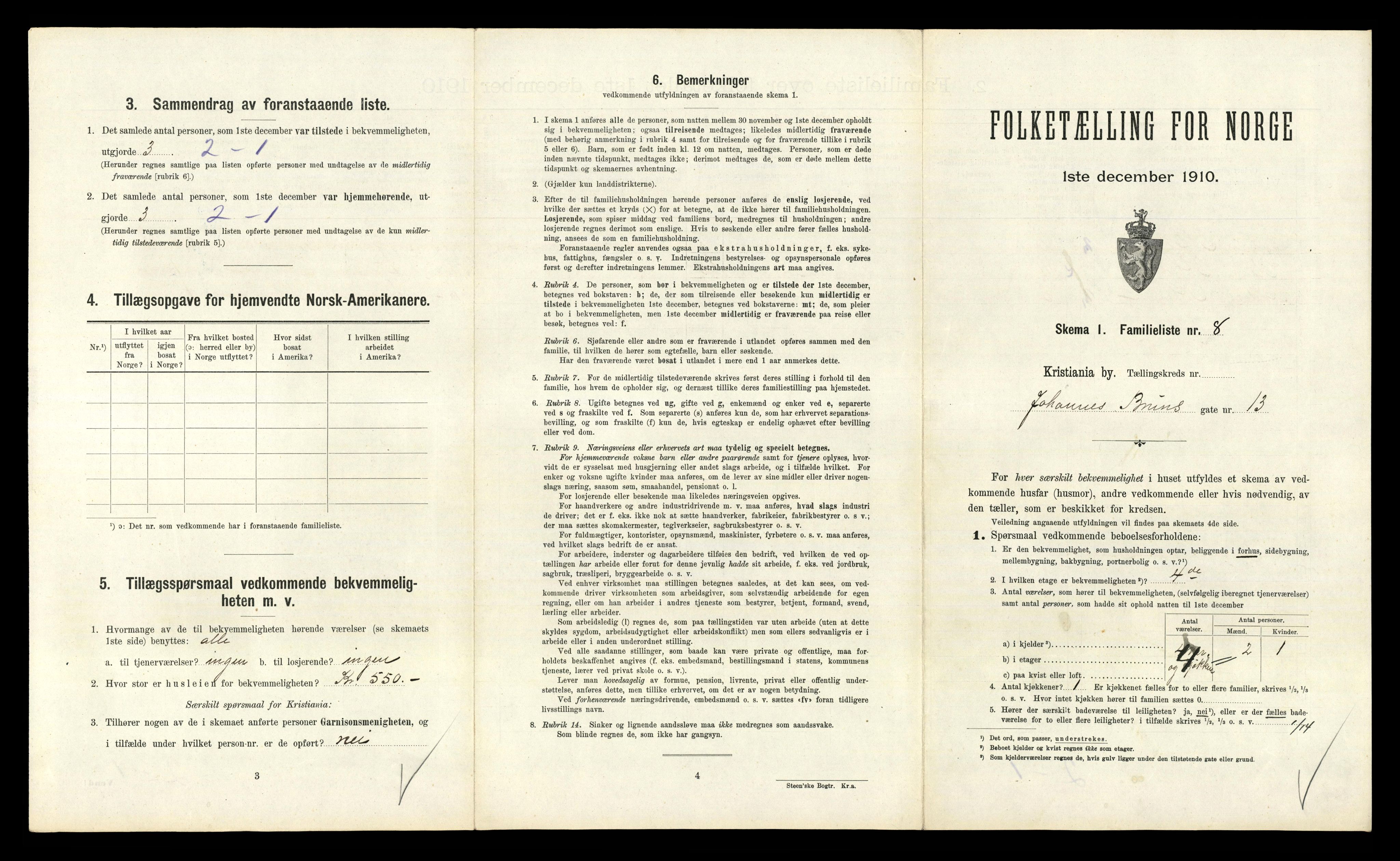 RA, 1910 census for Kristiania, 1910, p. 46231