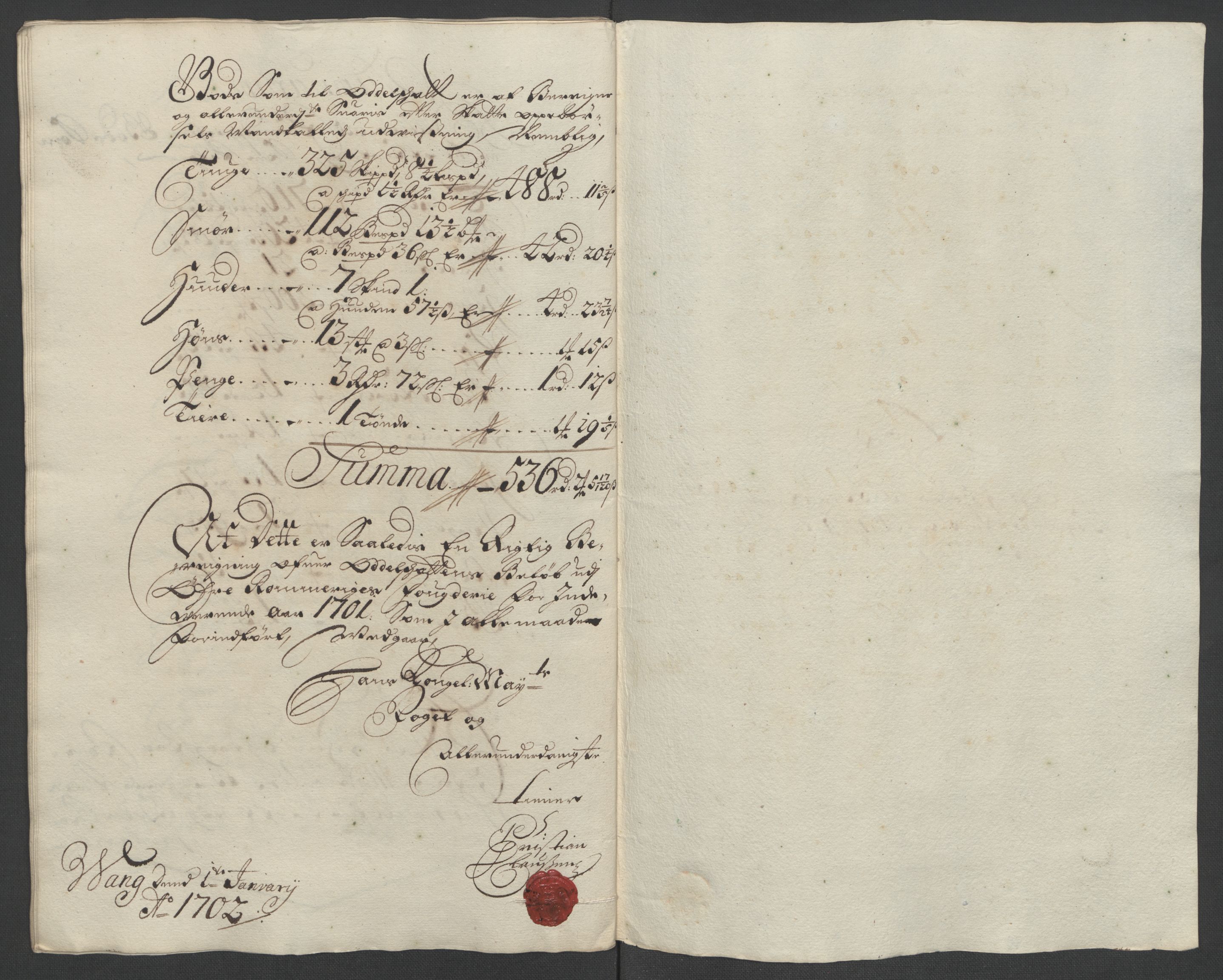 Rentekammeret inntil 1814, Reviderte regnskaper, Fogderegnskap, AV/RA-EA-4092/R12/L0713: Fogderegnskap Øvre Romerike, 1701, p. 230