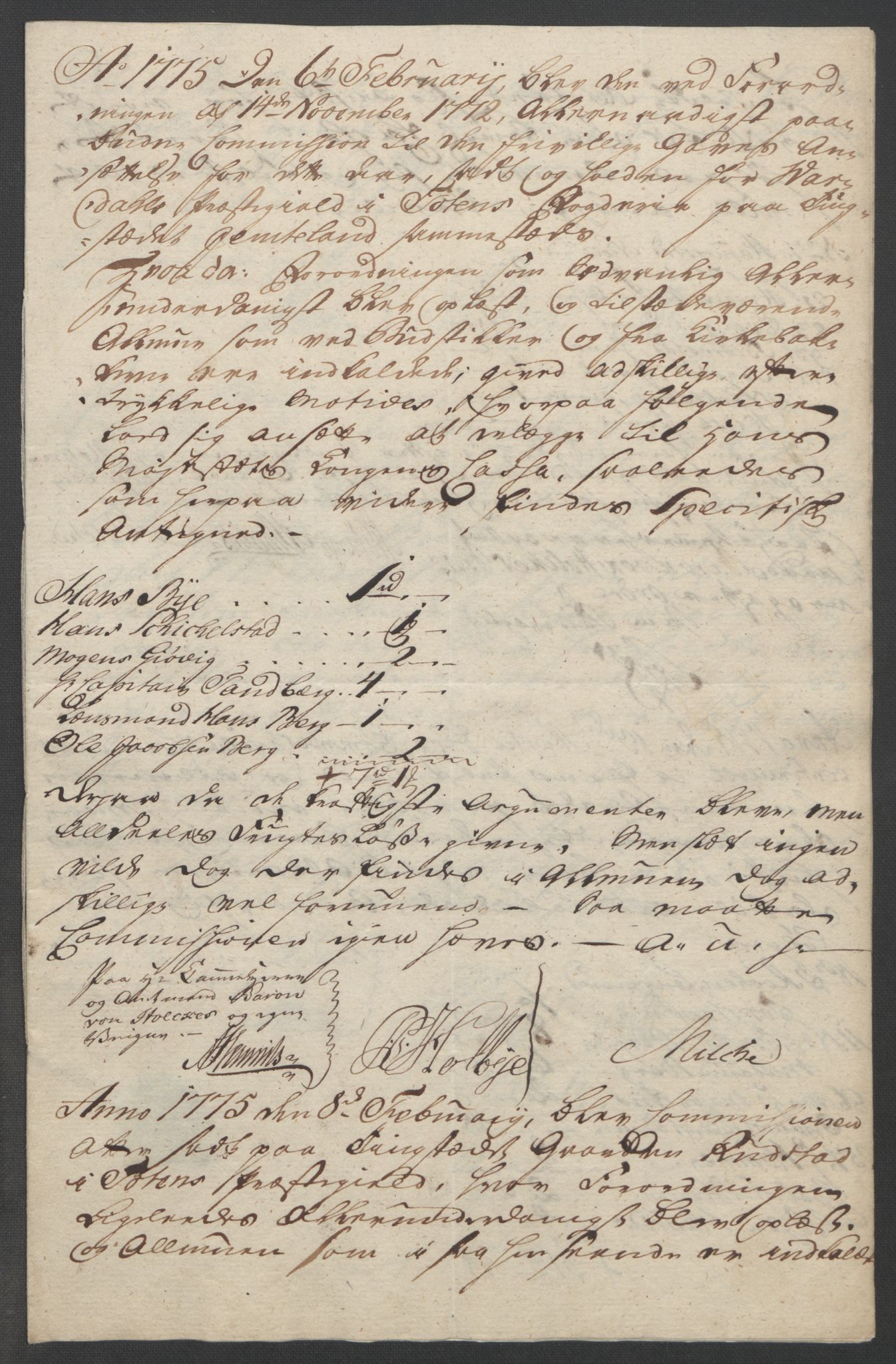 Rentekammeret inntil 1814, Reviderte regnskaper, Fogderegnskap, AV/RA-EA-4092/R19/L1399: Fogderegnskap Toten, Hadeland og Vardal, 1762-1783, p. 373