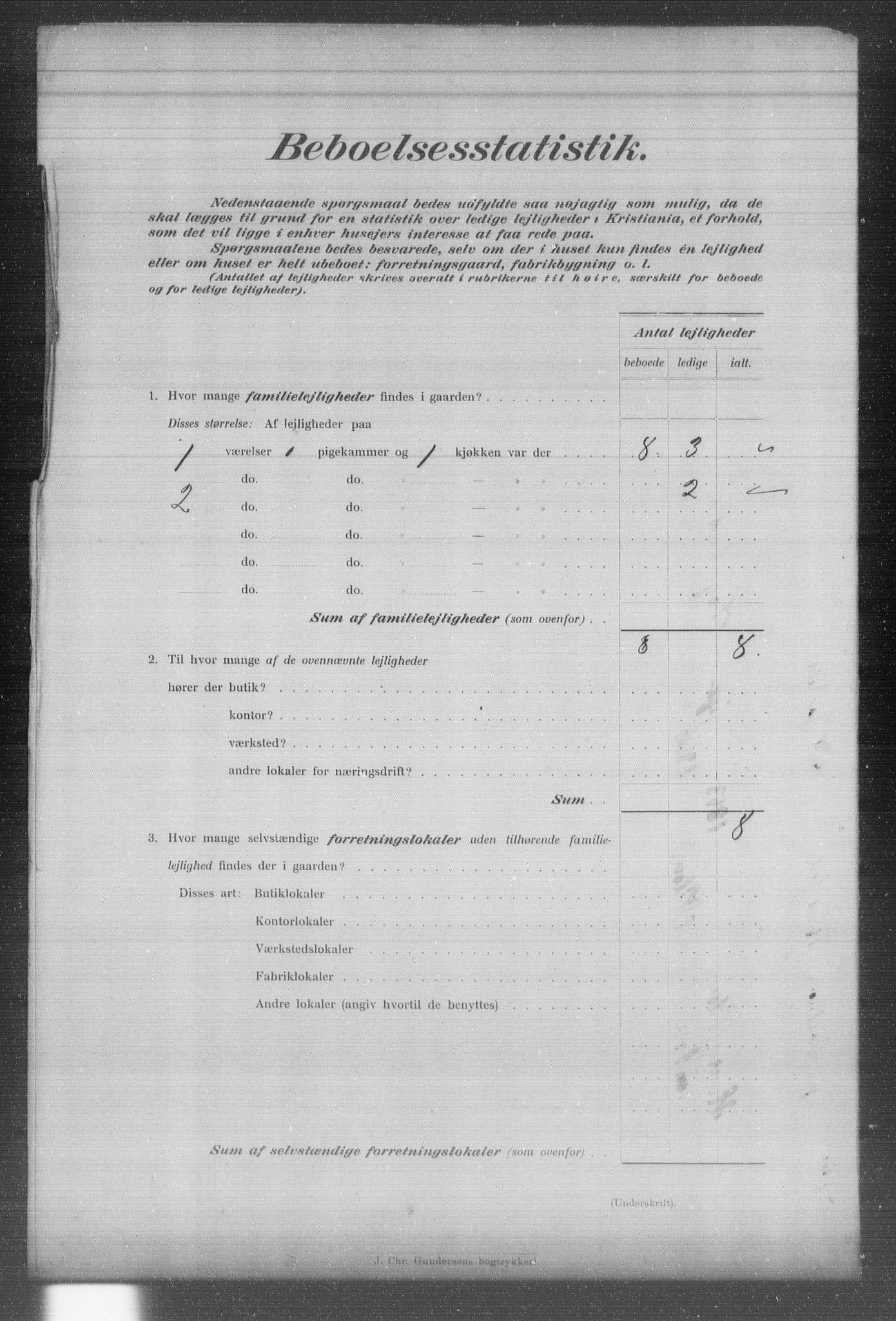 OBA, Municipal Census 1903 for Kristiania, 1903, p. 985