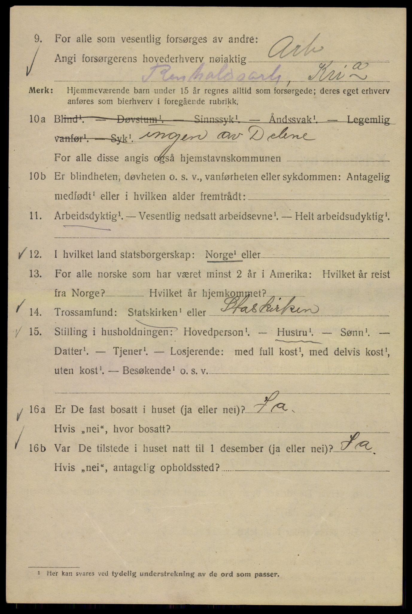 SAO, 1920 census for Kristiania, 1920, p. 301802