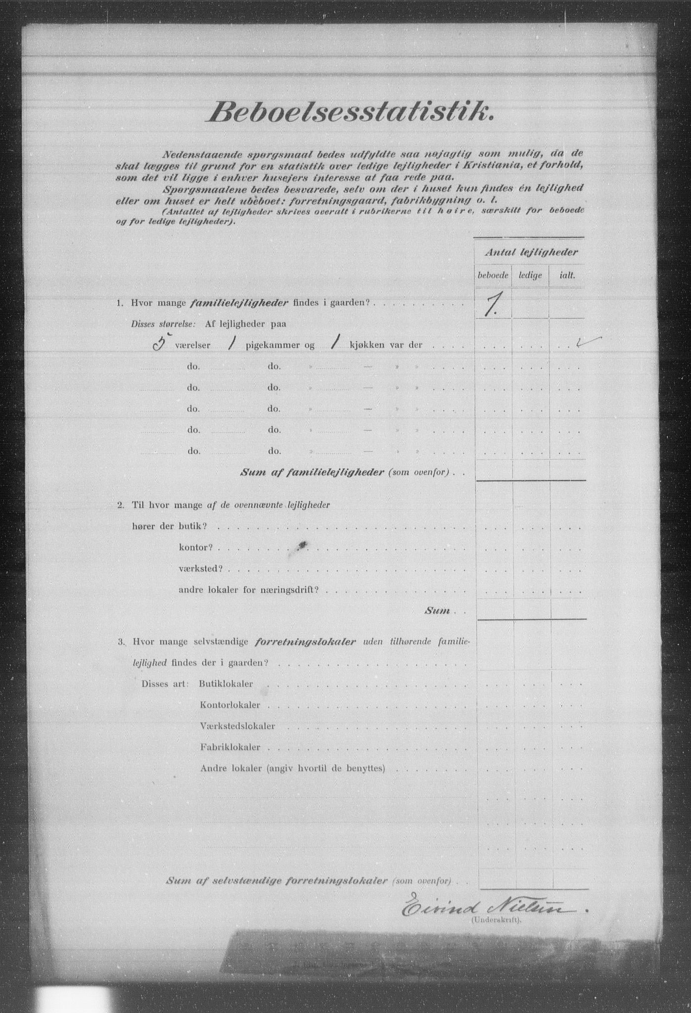 OBA, Municipal Census 1903 for Kristiania, 1903, p. 1635