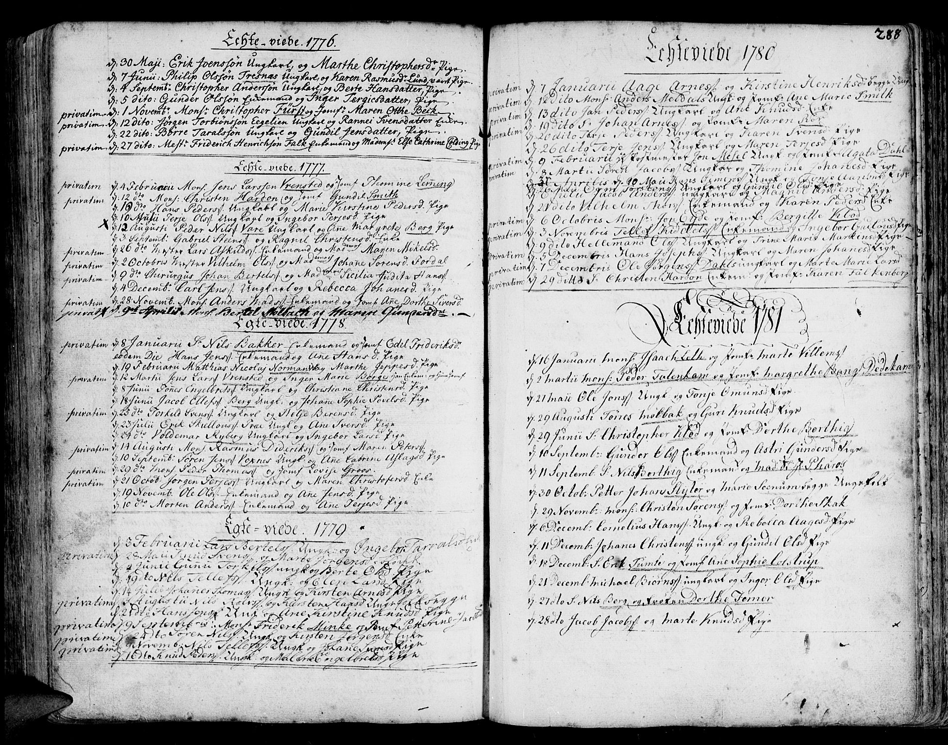Arendal sokneprestkontor, Trefoldighet, SAK/1111-0040/F/Fa/L0001: Parish register (official) no. A 1, 1703-1815, p. 364