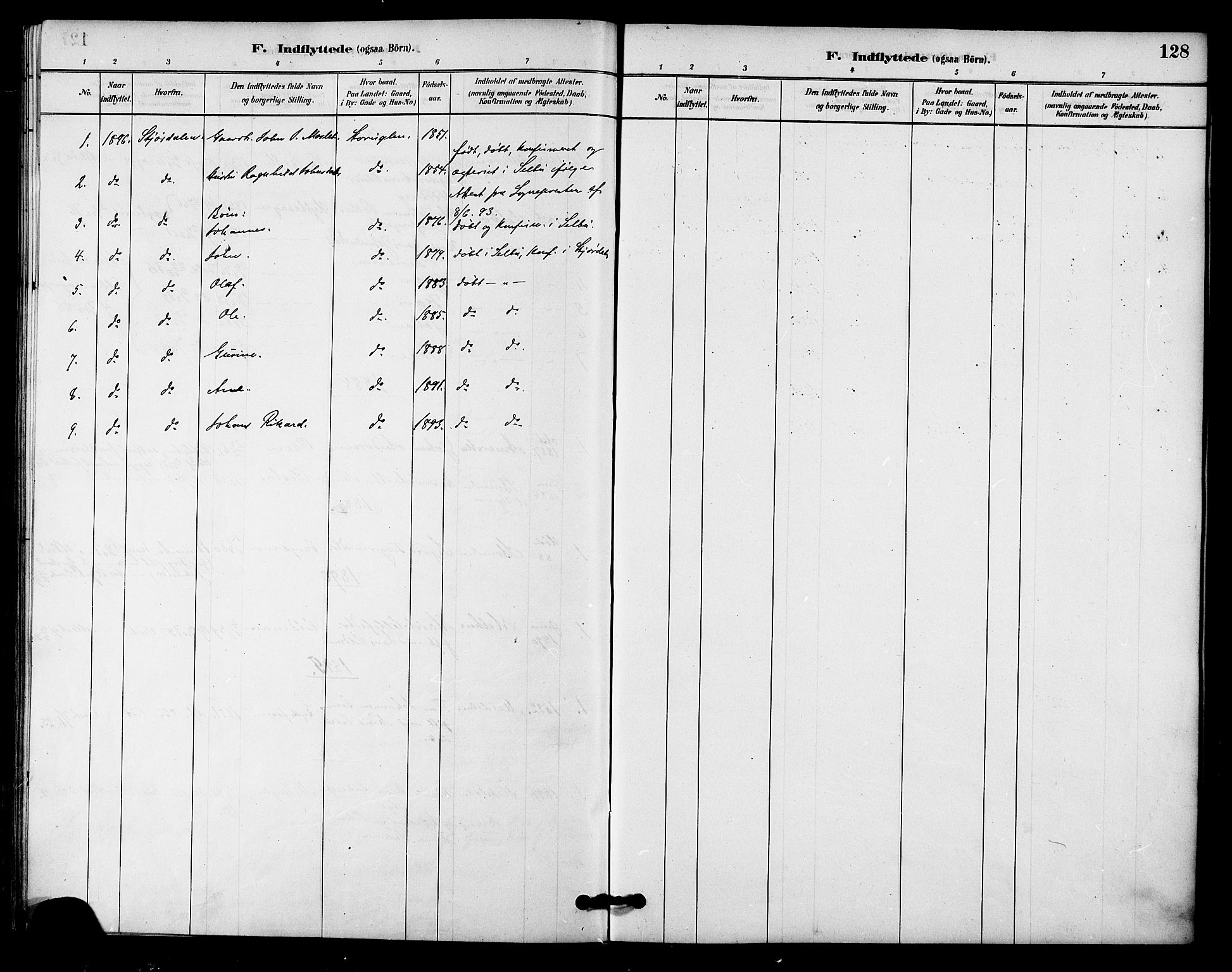 Ministerialprotokoller, klokkerbøker og fødselsregistre - Sør-Trøndelag, SAT/A-1456/618/L0444: Parish register (official) no. 618A07, 1880-1898, p. 128