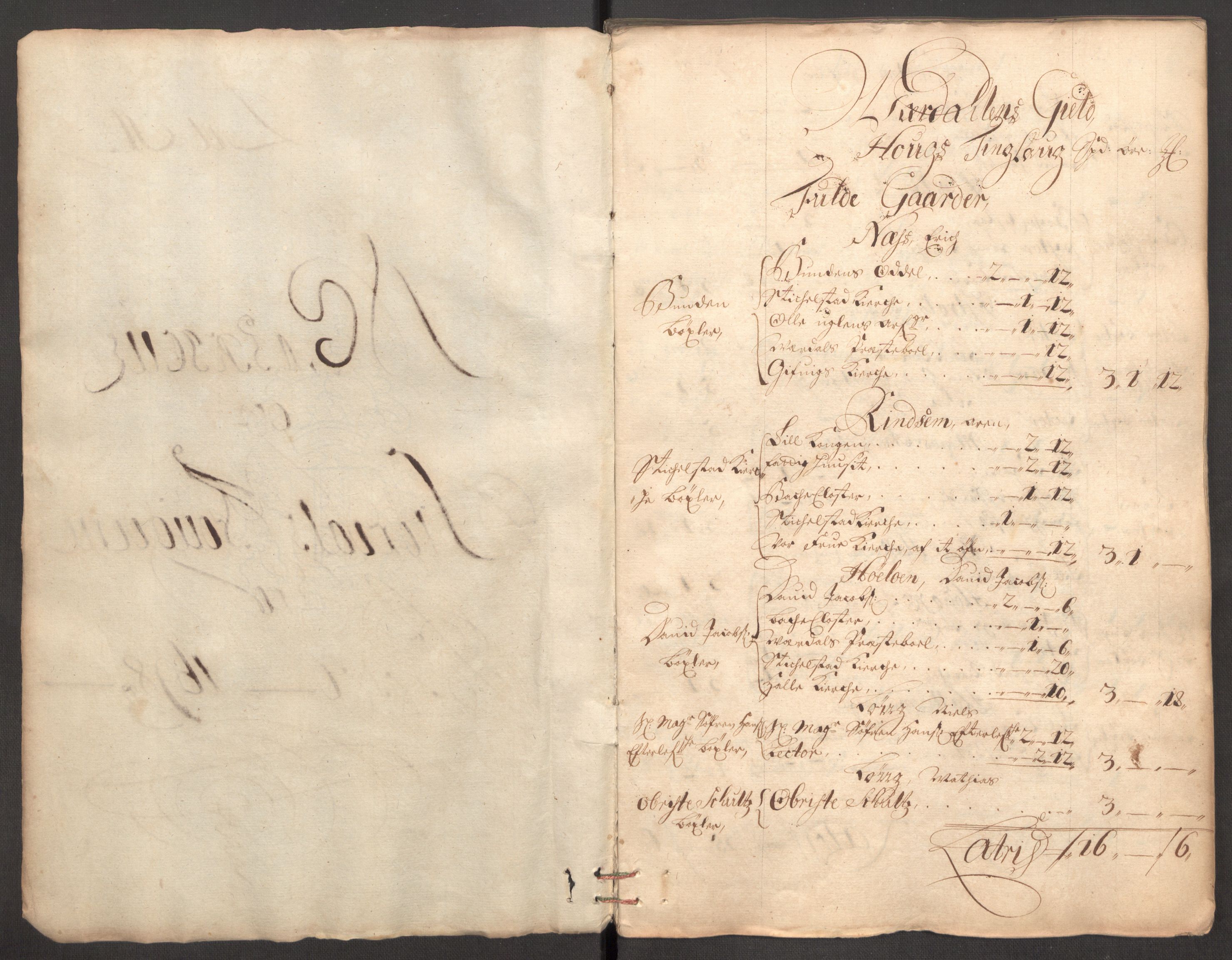 Rentekammeret inntil 1814, Reviderte regnskaper, Fogderegnskap, RA/EA-4092/R62/L4190: Fogderegnskap Stjørdal og Verdal, 1698, p. 27