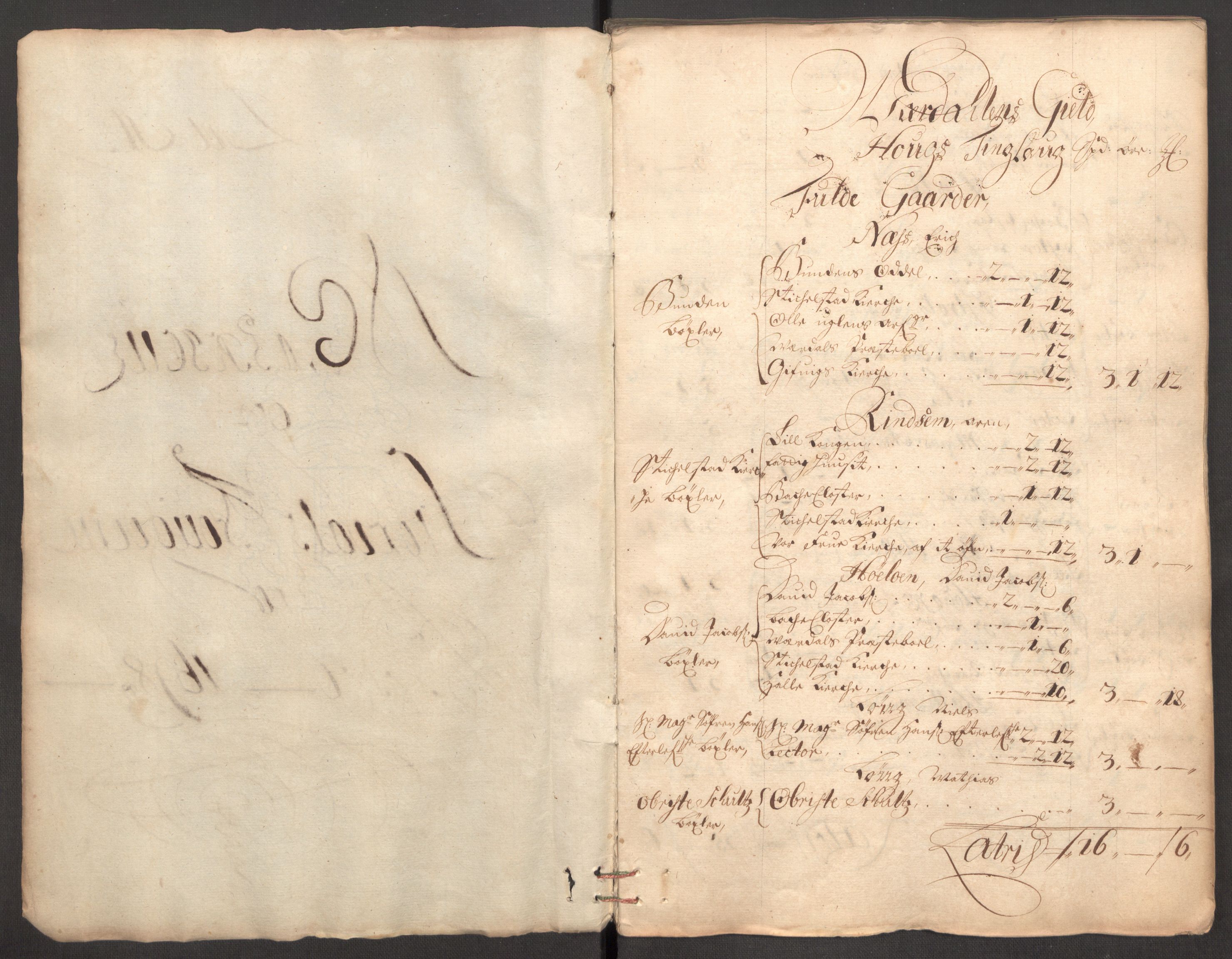 Rentekammeret inntil 1814, Reviderte regnskaper, Fogderegnskap, AV/RA-EA-4092/R62/L4190: Fogderegnskap Stjørdal og Verdal, 1698, p. 27
