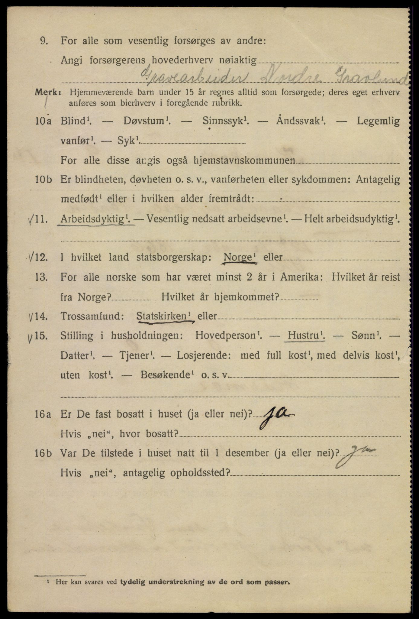 SAO, 1920 census for Kristiania, 1920, p. 340926