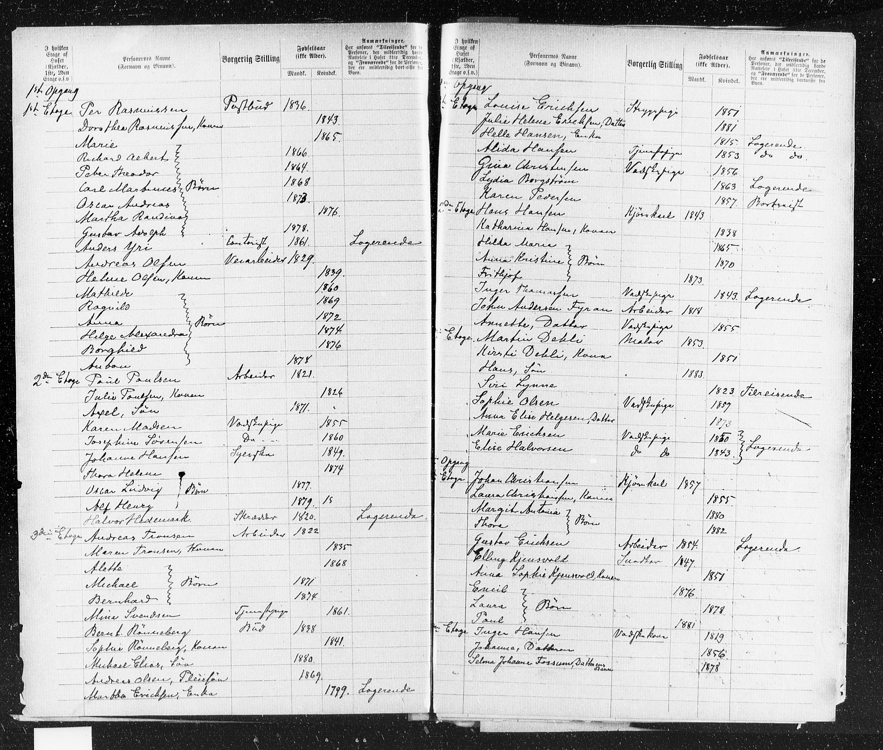 OBA, Municipal Census 1883 for Kristiania, 1883, p. 230