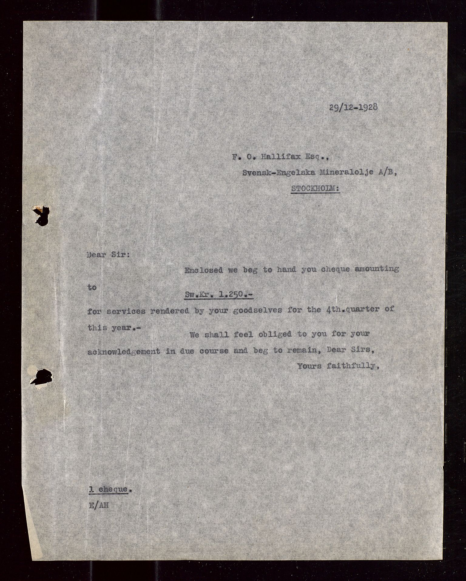 Pa 1521 - A/S Norske Shell, AV/SAST-A-101915/E/Ea/Eaa/L0015: Sjefskorrespondanse, 1928-1929, p. 117