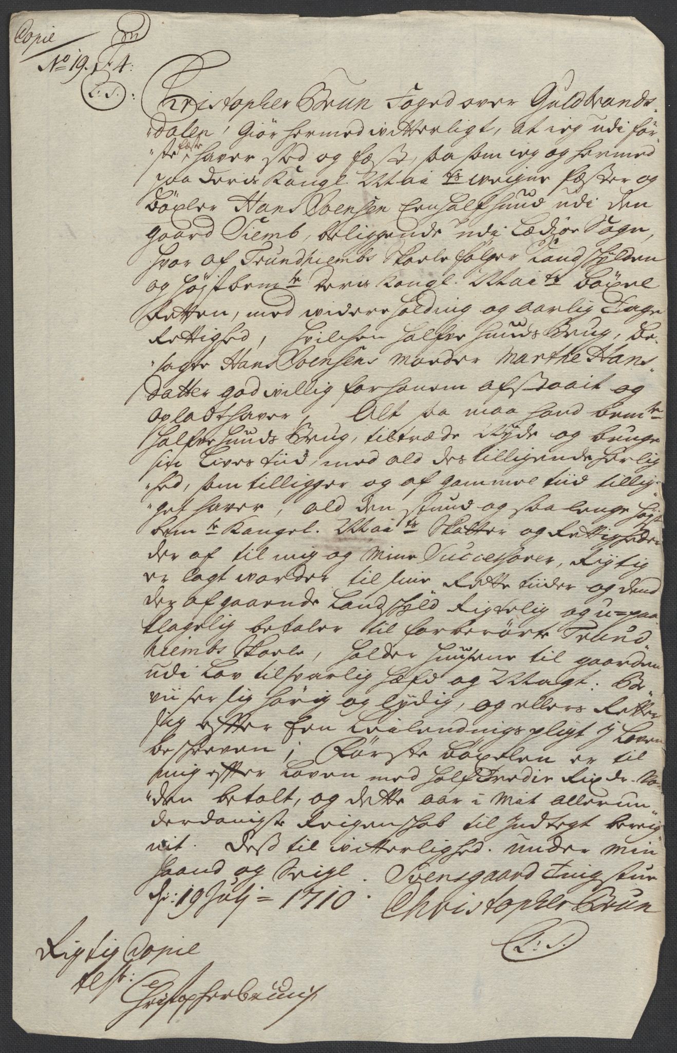 Rentekammeret inntil 1814, Reviderte regnskaper, Fogderegnskap, AV/RA-EA-4092/R17/L1179: Fogderegnskap Gudbrandsdal, 1708-1710, p. 346