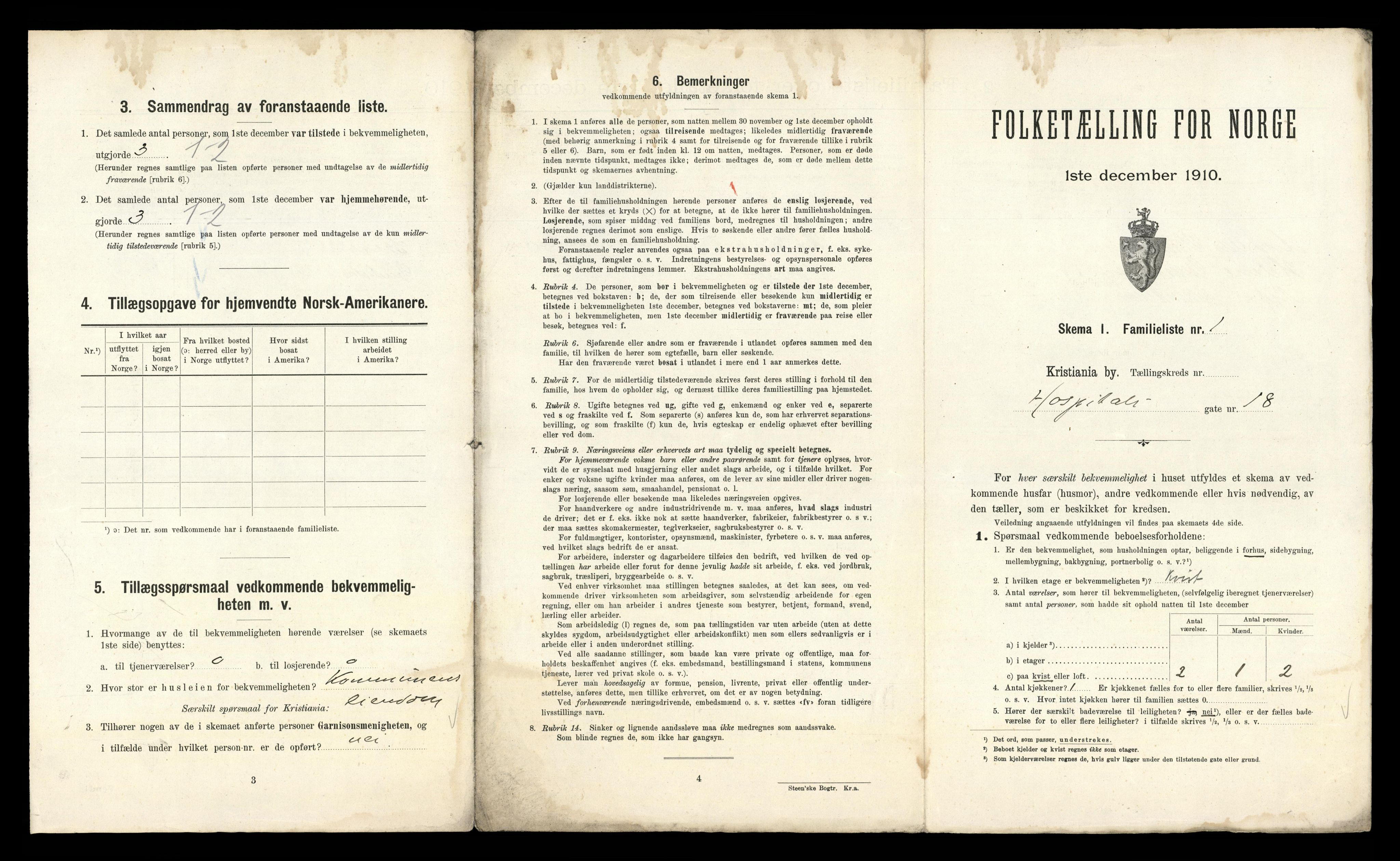 RA, 1910 census for Kristiania, 1910, p. 40645