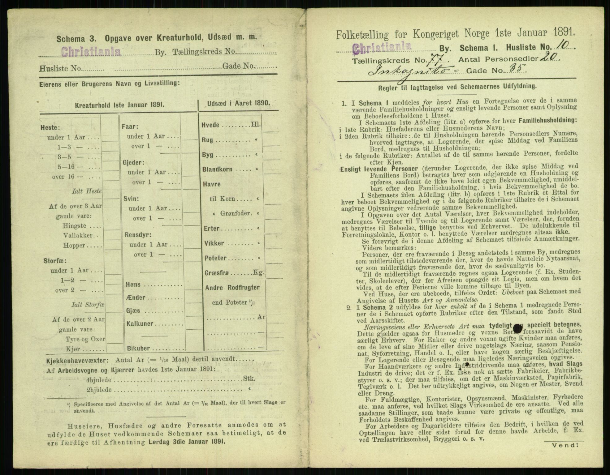 RA, 1891 census for 0301 Kristiania, 1891, p. 40559