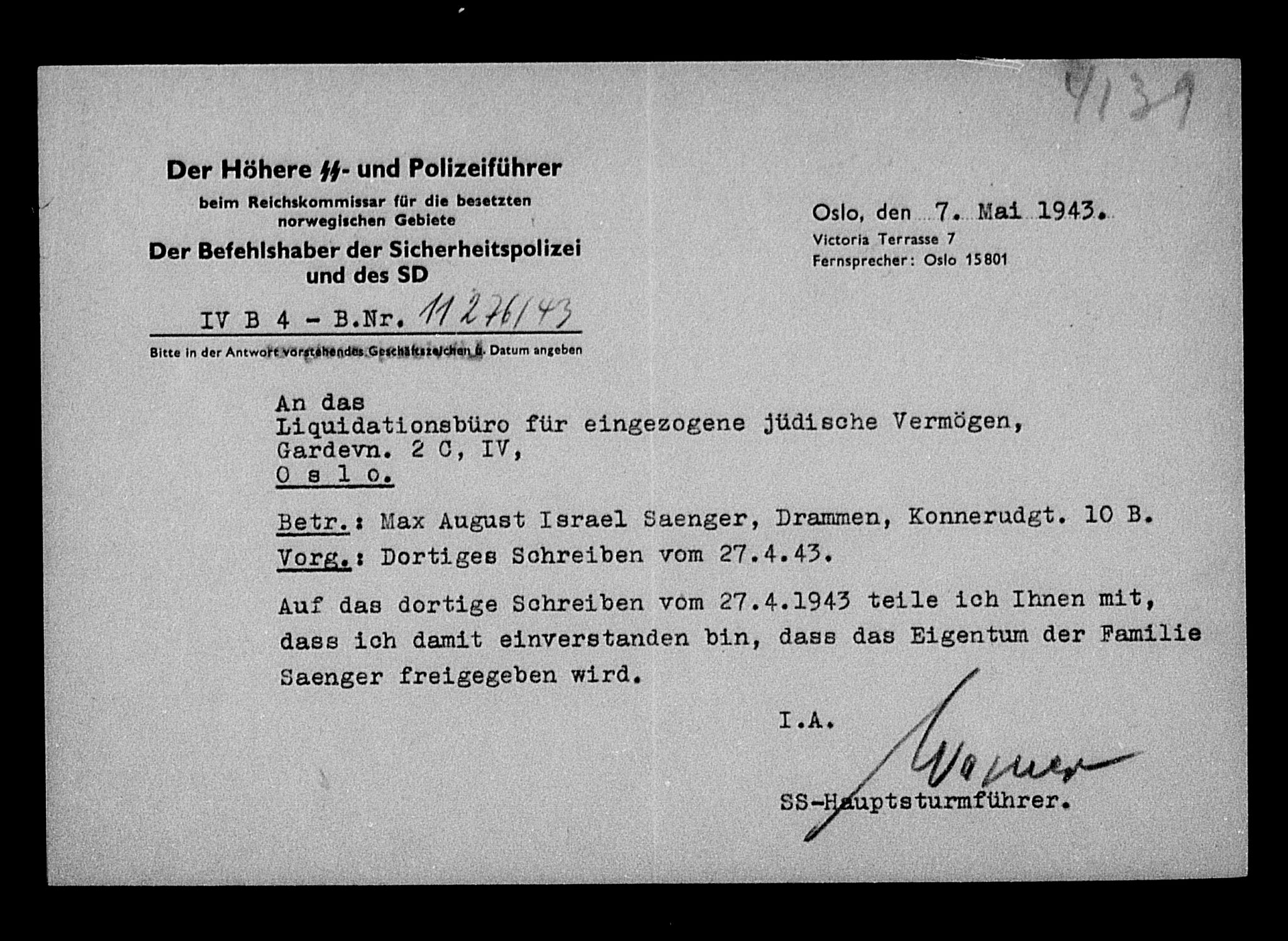 Justisdepartementet, Tilbakeføringskontoret for inndratte formuer, AV/RA-S-1564/H/Hc/Hcd/L1005: --, 1945-1947, p. 221