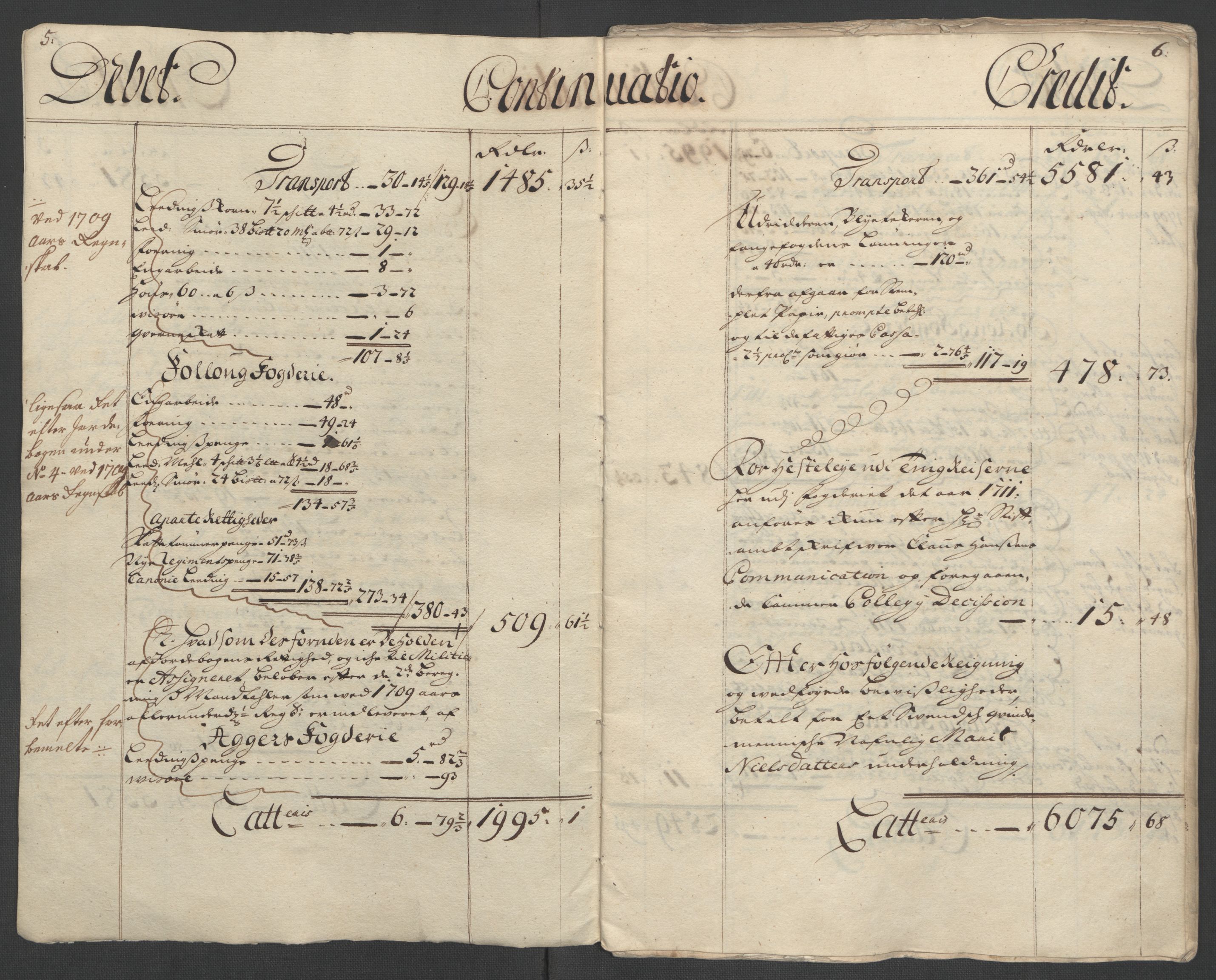 Rentekammeret inntil 1814, Reviderte regnskaper, Fogderegnskap, AV/RA-EA-4092/R10/L0448: Fogderegnskap Aker og Follo, 1710-1711, p. 175