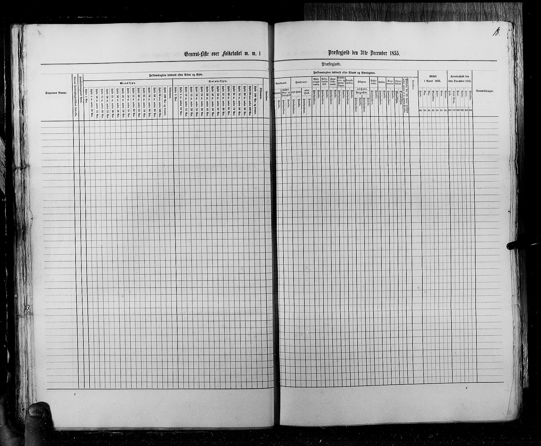 RA, Census 1855, vol. 4: Stavanger amt og Søndre Bergenhus amt, 1855, p. 18