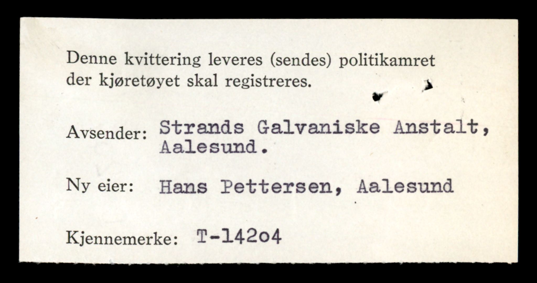 Møre og Romsdal vegkontor - Ålesund trafikkstasjon, AV/SAT-A-4099/F/Fe/L0043: Registreringskort for kjøretøy T 14080 - T 14204, 1927-1998, p. 3314