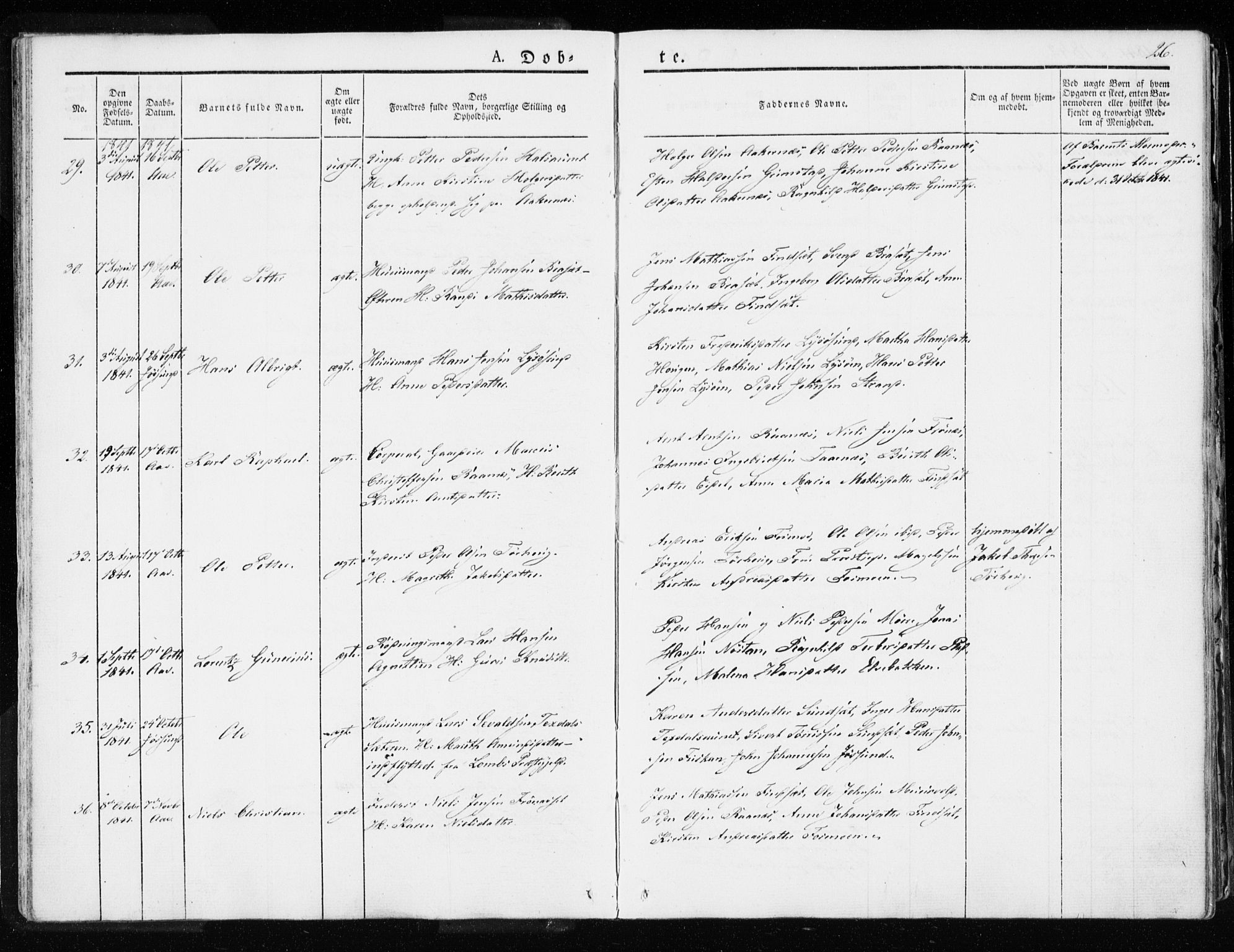 Ministerialprotokoller, klokkerbøker og fødselsregistre - Sør-Trøndelag, SAT/A-1456/655/L0676: Parish register (official) no. 655A05, 1830-1847, p. 26
