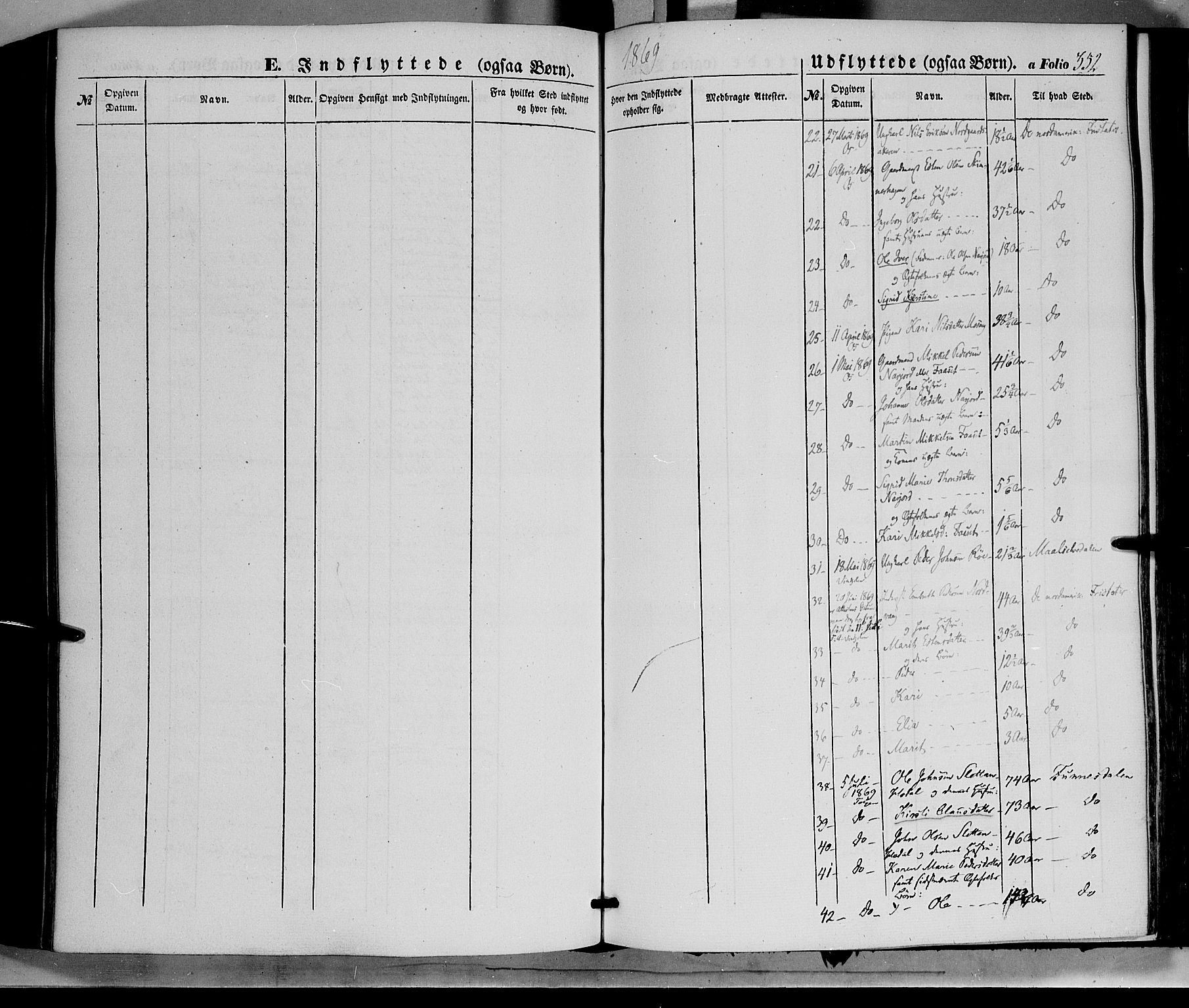 Tolga prestekontor, AV/SAH-PREST-062/K/L0006: Parish register (official) no. 6, 1852-1876, p. 352