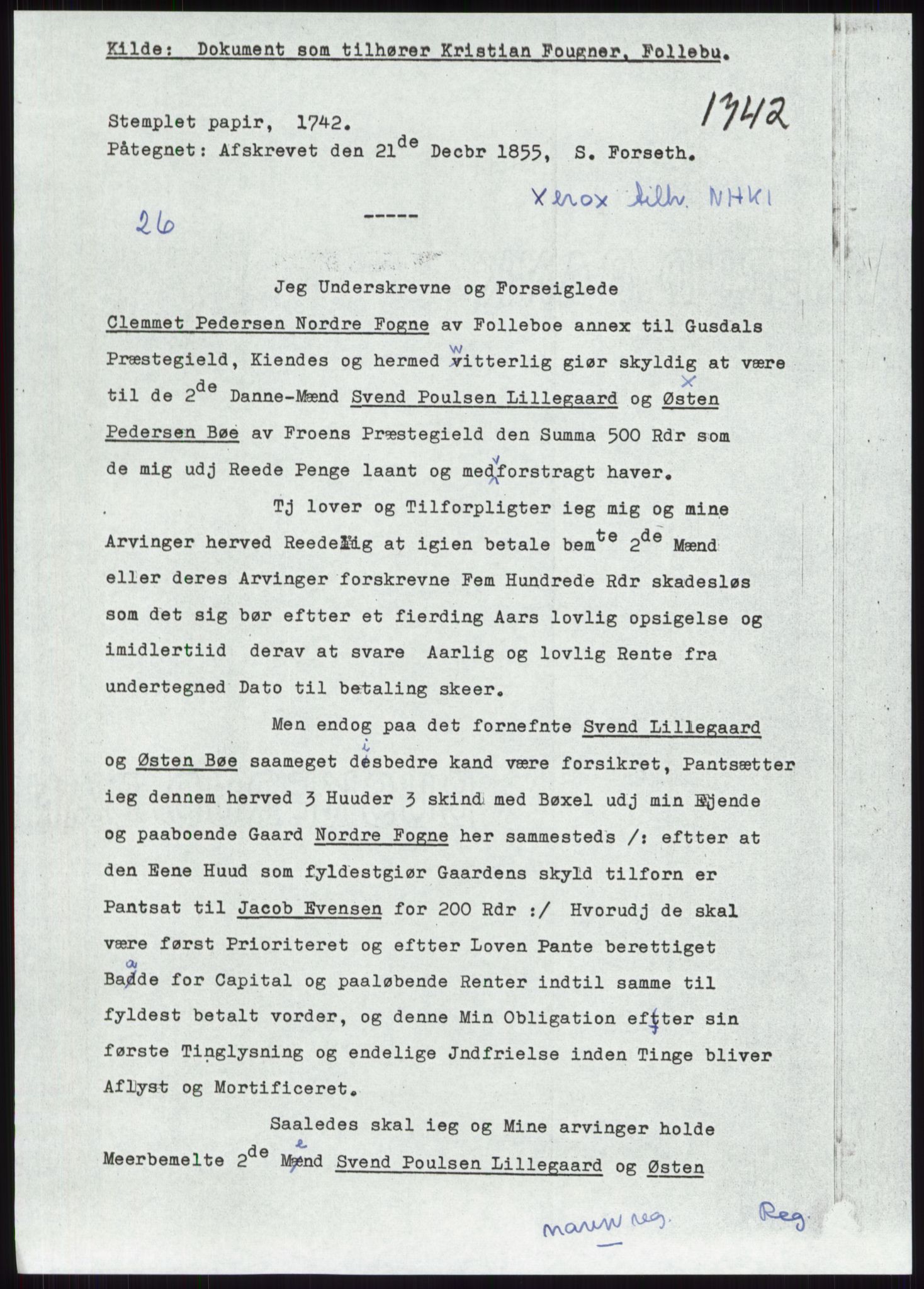 Samlinger til kildeutgivelse, Diplomavskriftsamlingen, RA/EA-4053/H/Ha, p. 2117