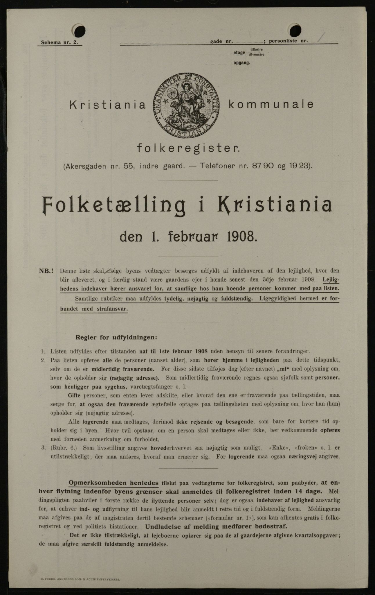 OBA, Municipal Census 1908 for Kristiania, 1908, p. 24033