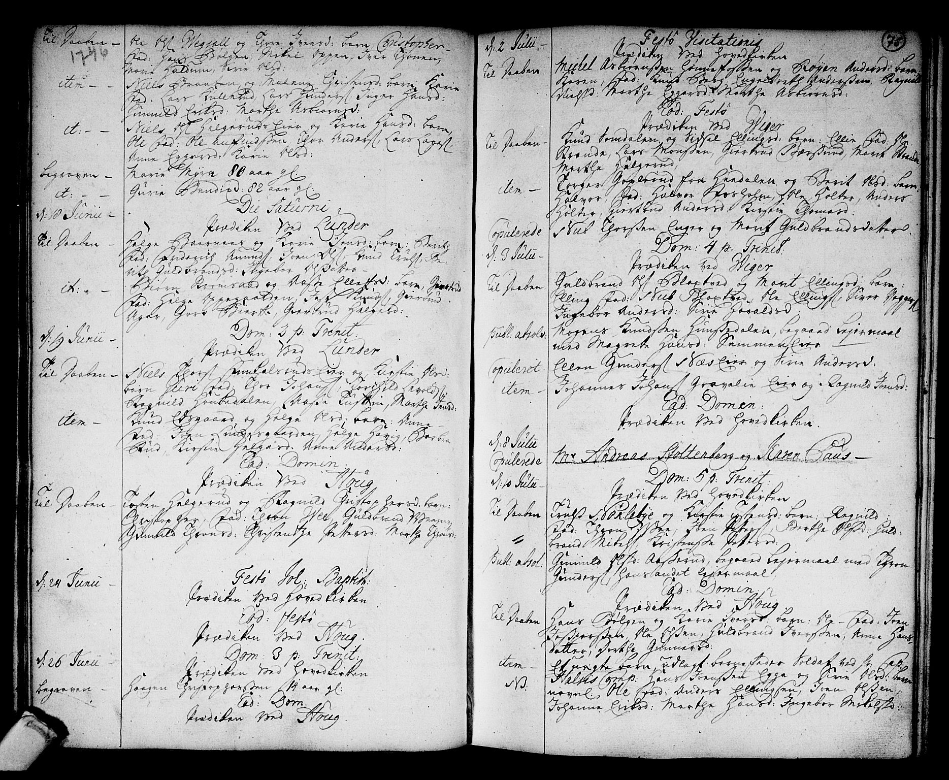 Norderhov kirkebøker, AV/SAKO-A-237/F/Fa/L0003a: Parish register (official) no. 3, 1740-1757, p. 75