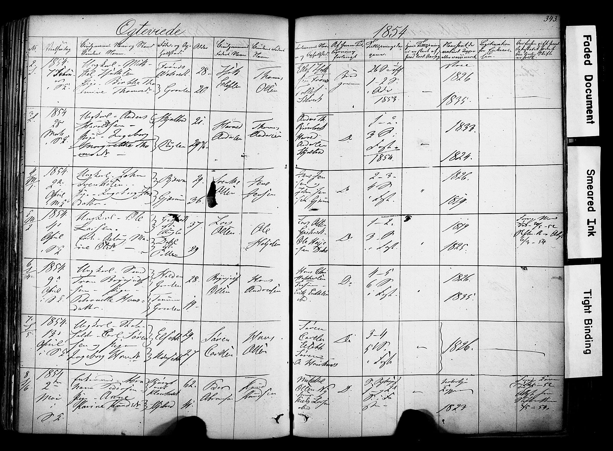Solum kirkebøker, SAKO/A-306/F/Fa/L0006: Parish register (official) no. I 6, 1844-1855, p. 343