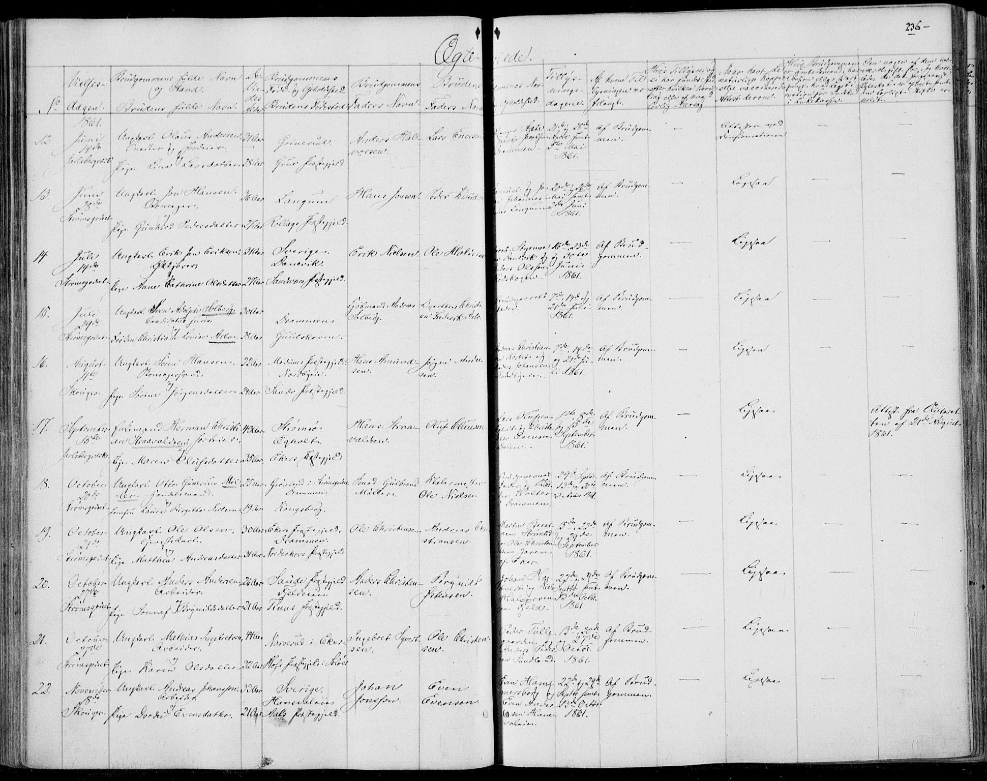 Skoger kirkebøker, SAKO/A-59/F/Fa/L0003: Parish register (official) no. I 3, 1842-1861, p. 236