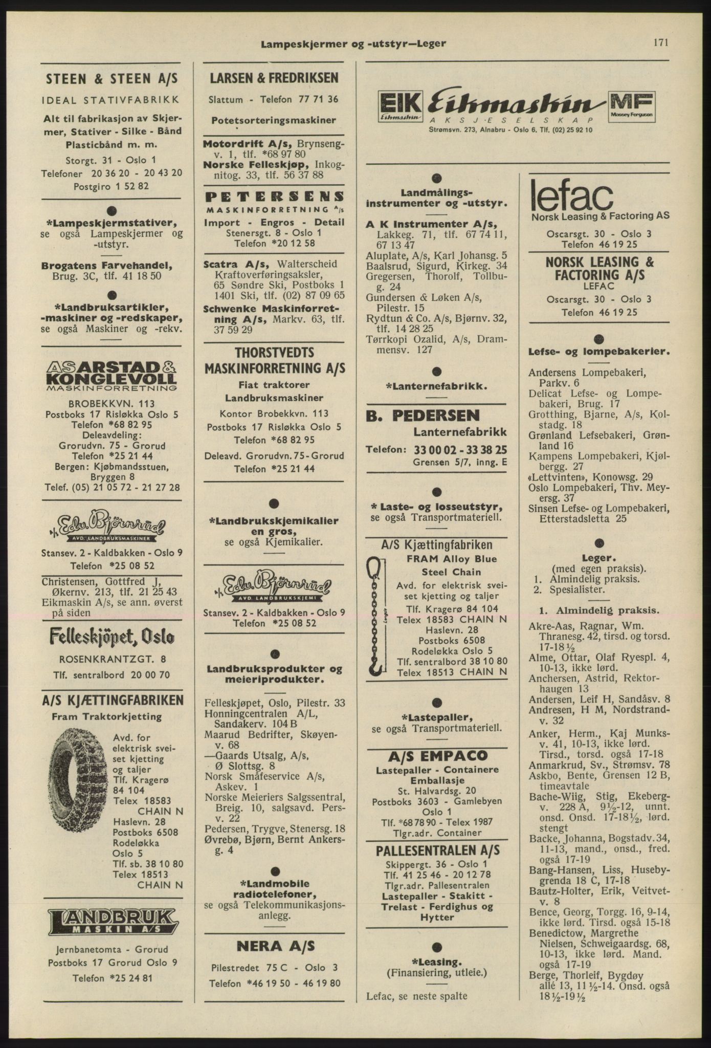 Kristiania/Oslo adressebok, PUBL/-, 1975-1976, p. 171