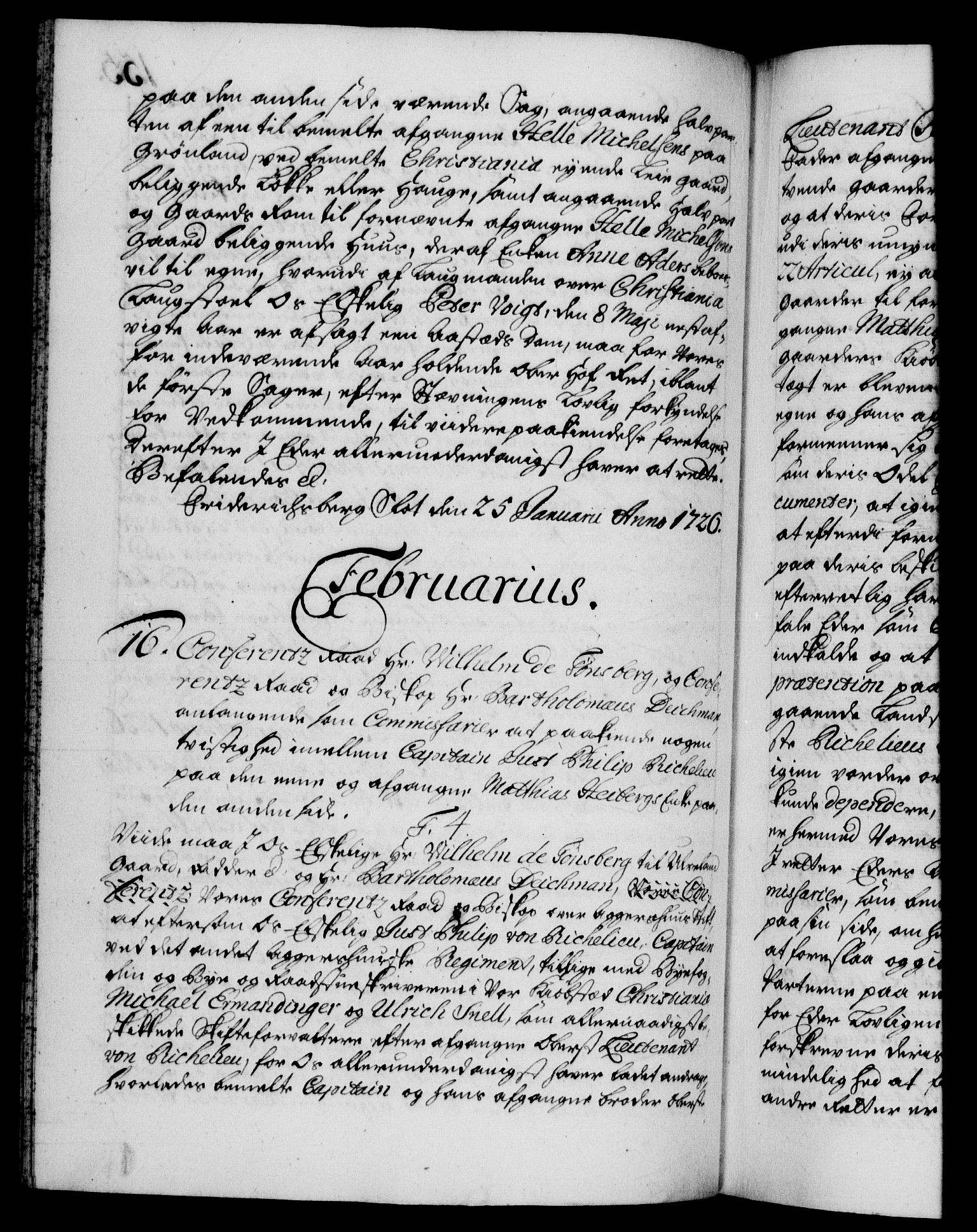 Danske Kanselli 1572-1799, RA/EA-3023/F/Fc/Fca/Fcab/L0023: Norske tegnelser, 1725-1727, p. 155b