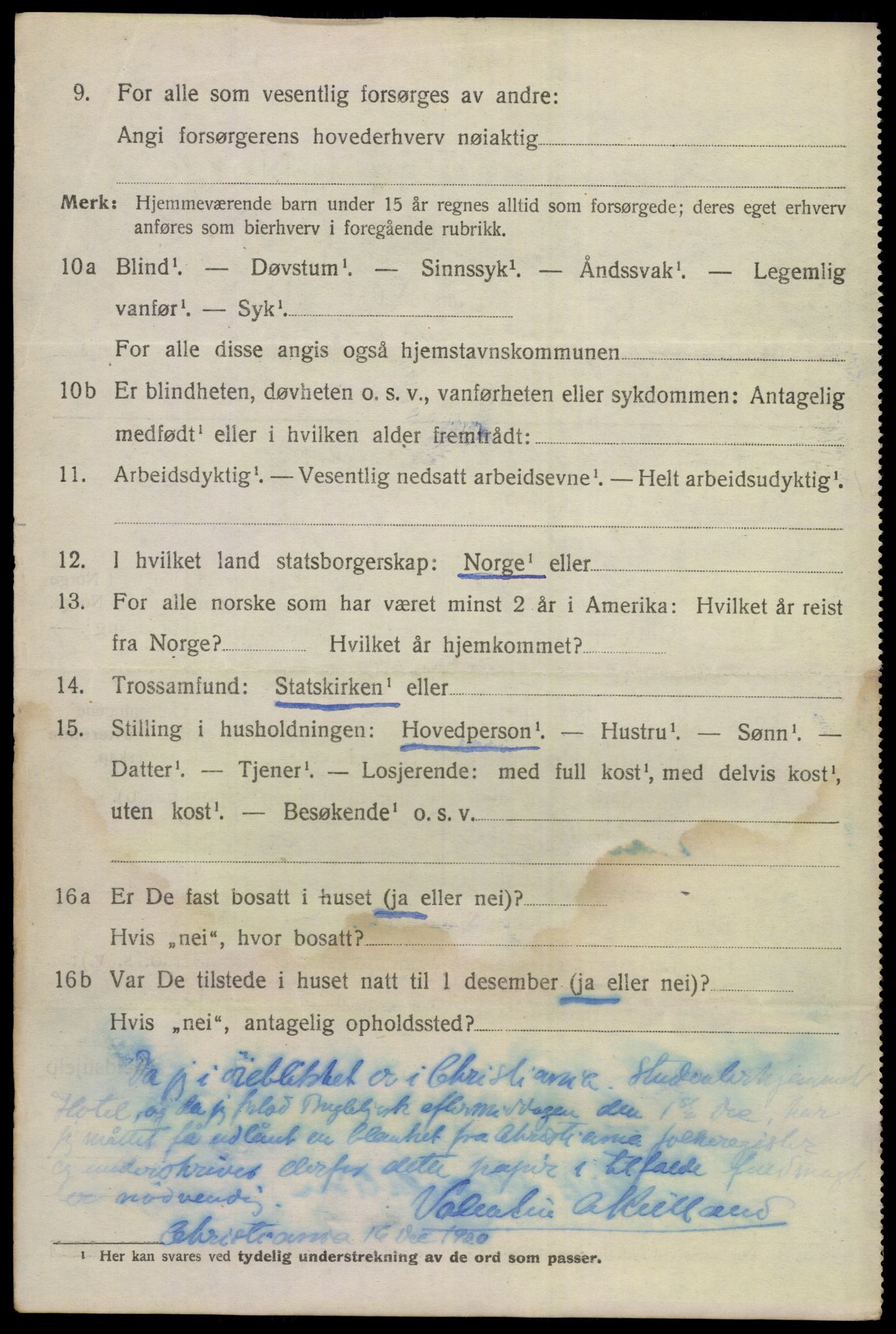 SAKO, 1920 census for Nes (Buskerud), 1920, p. 4539