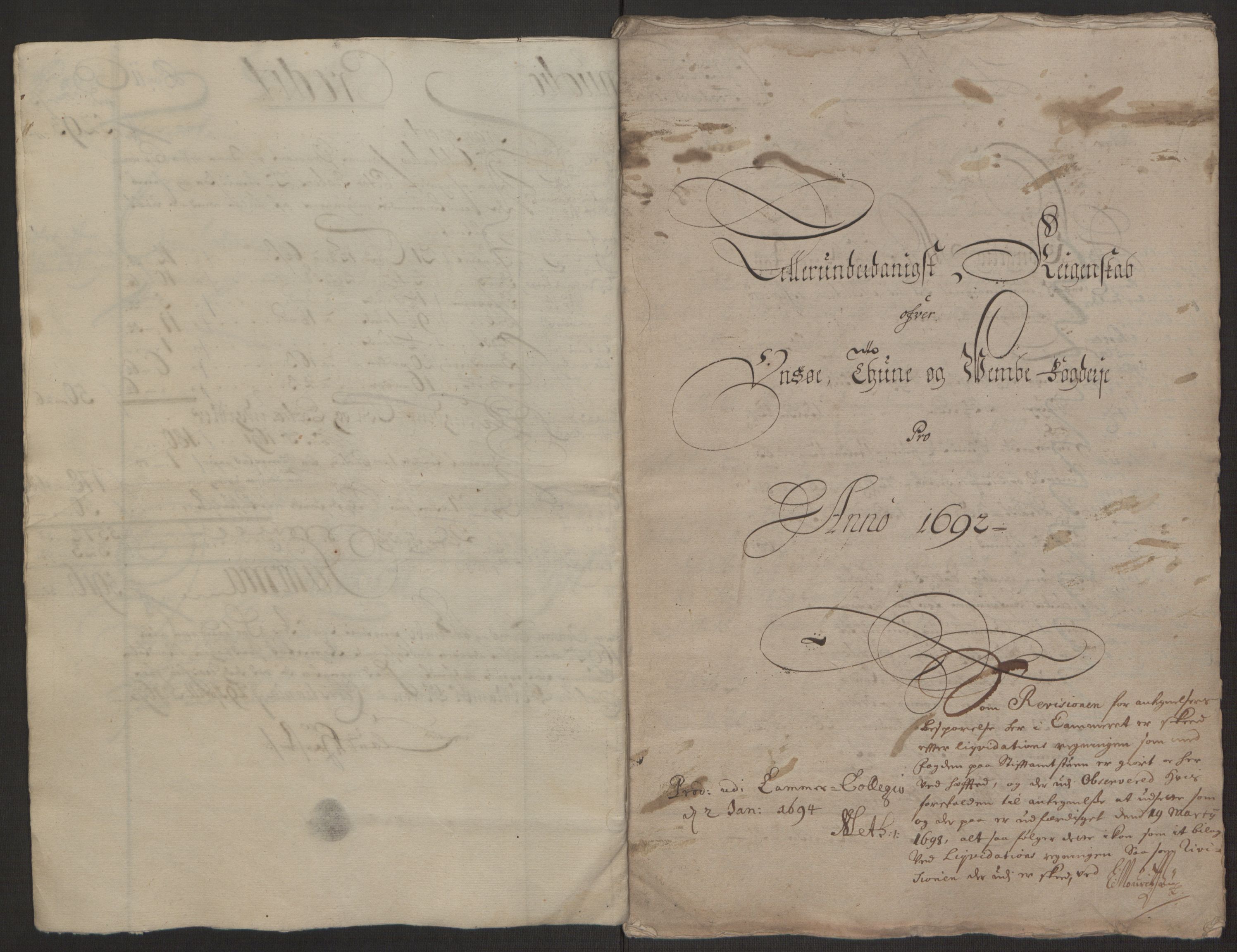 Rentekammeret inntil 1814, Reviderte regnskaper, Fogderegnskap, AV/RA-EA-4092/R03/L0120: Fogderegnskap Onsøy, Tune, Veme og Åbygge fogderi, 1692-1693, p. 8