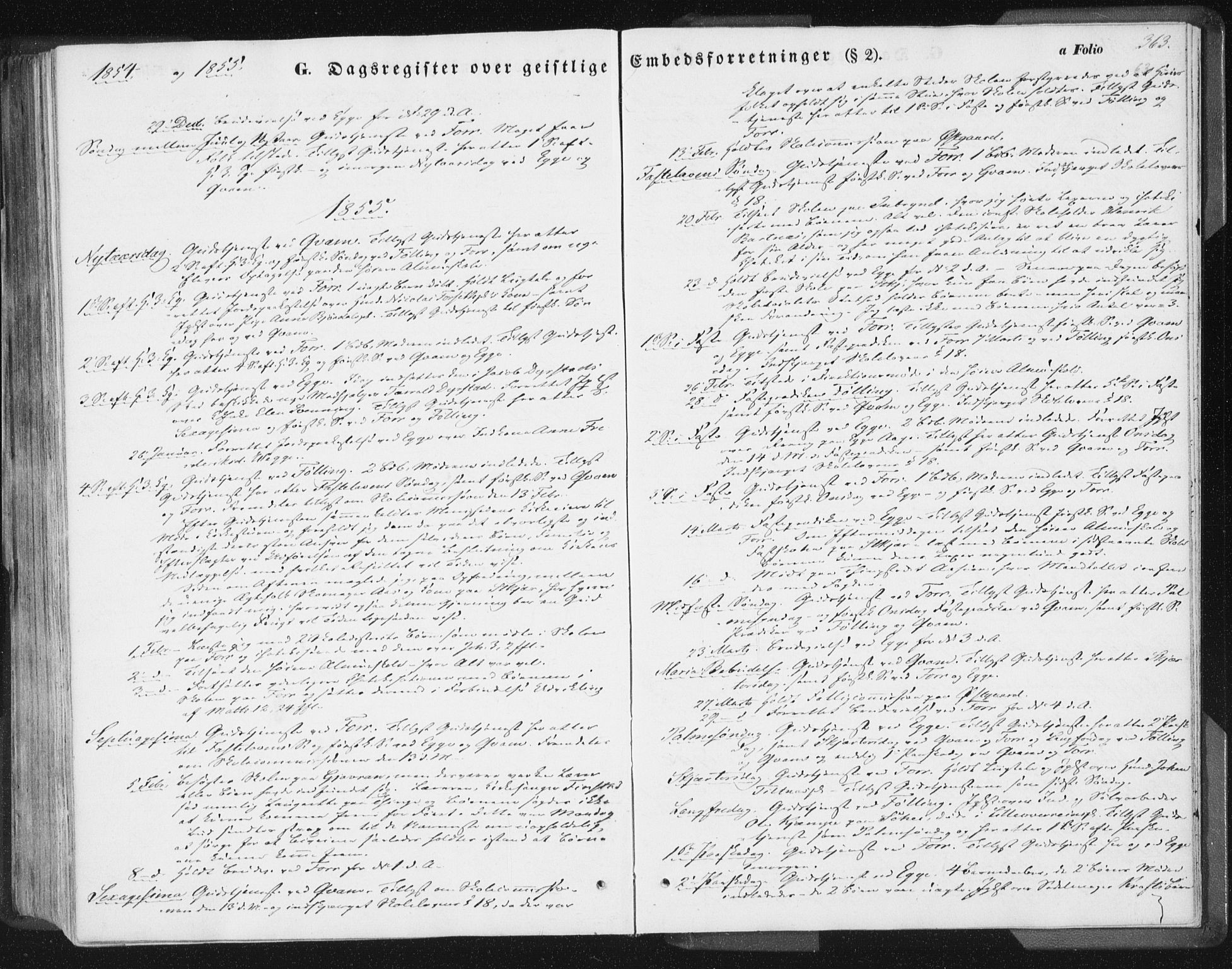 Ministerialprotokoller, klokkerbøker og fødselsregistre - Nord-Trøndelag, SAT/A-1458/746/L0446: Parish register (official) no. 746A05, 1846-1859, p. 363