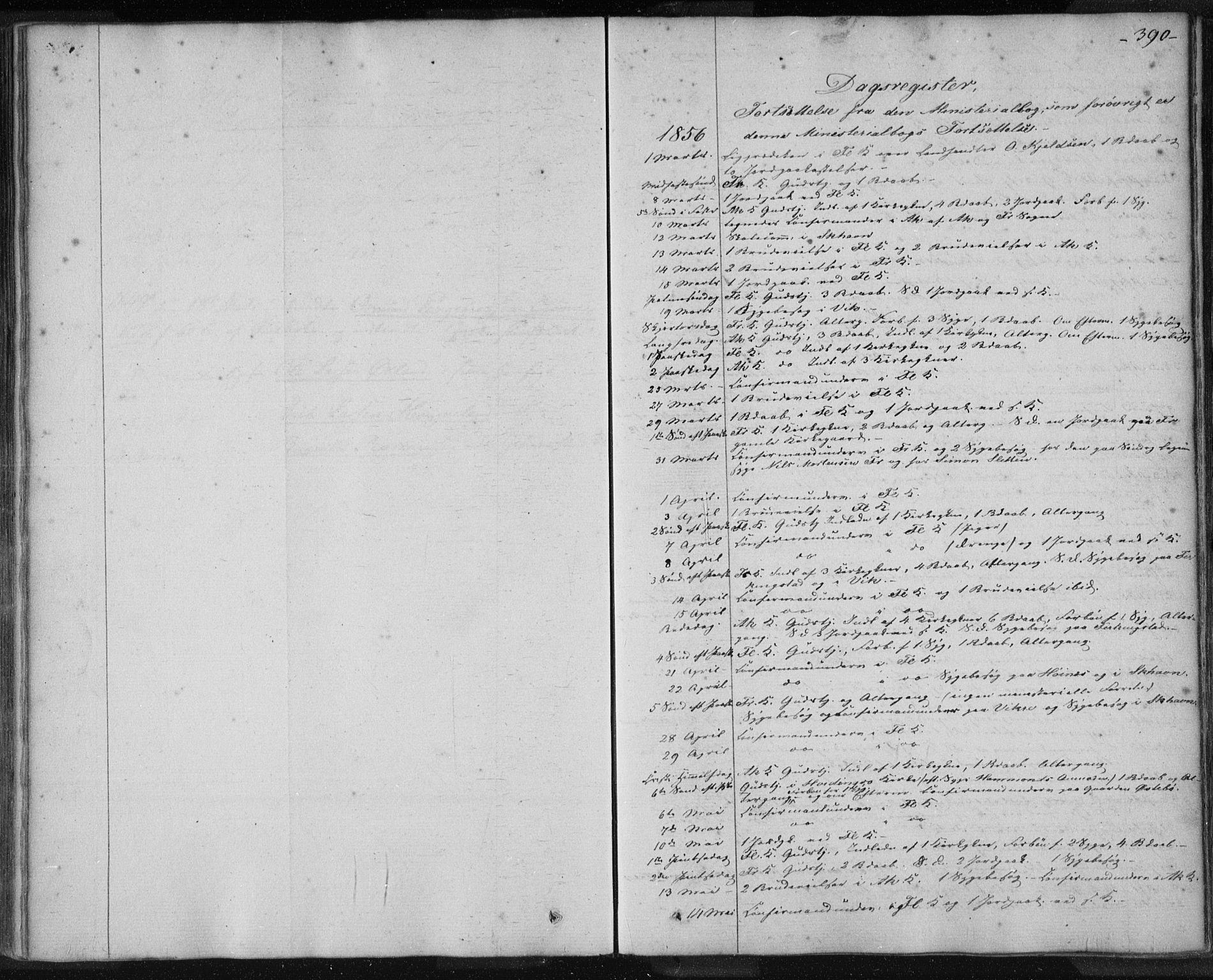 Skudenes sokneprestkontor, SAST/A -101849/H/Ha/Haa/L0003: Parish register (official) no. A 2.2, 1841-1846, p. 390