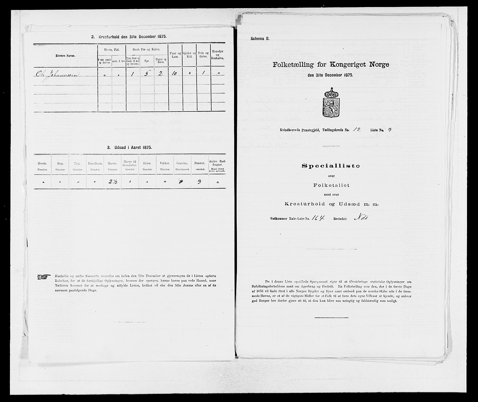 SAB, 1875 census for 1224P Kvinnherad, 1875, p. 670