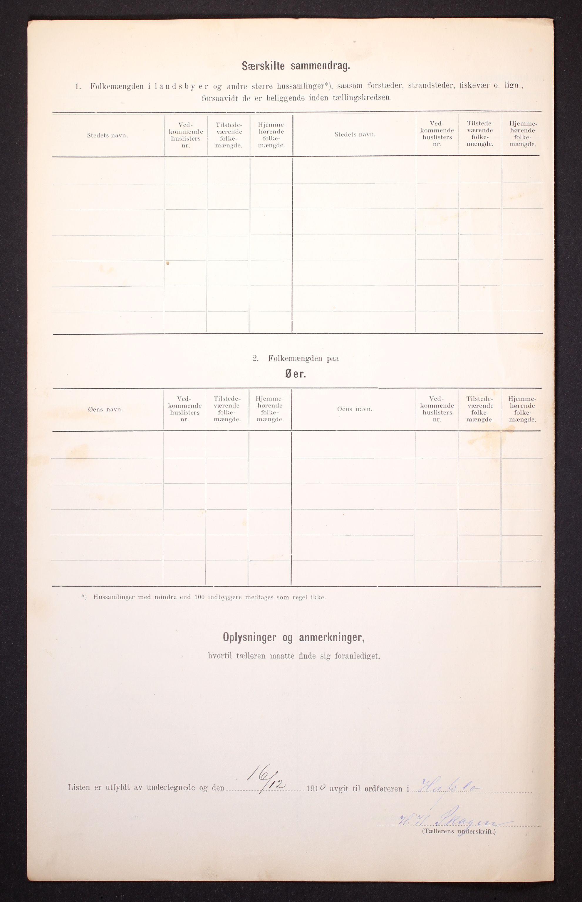 RA, 1910 census for Hafslo, 1910, p. 9