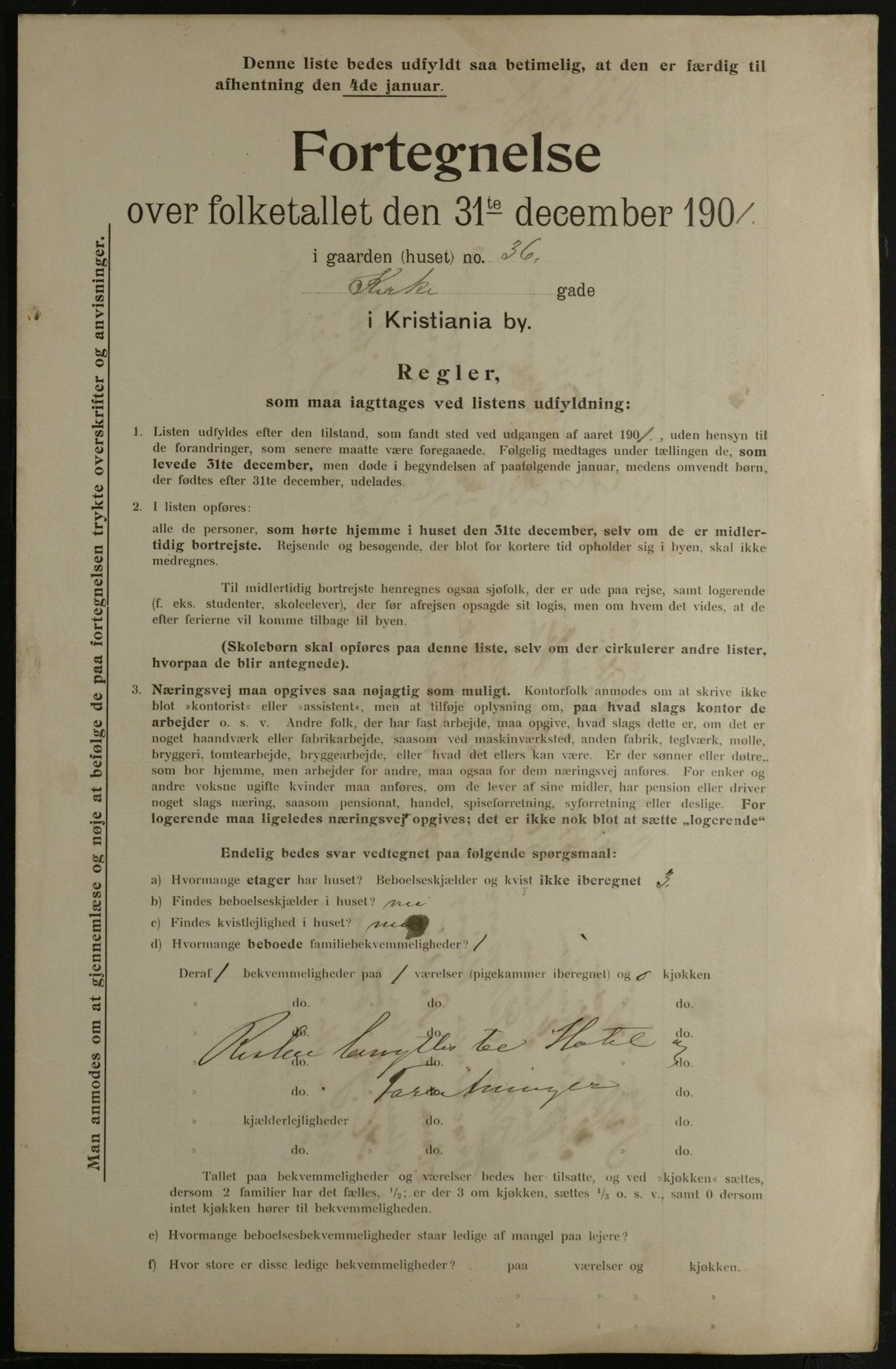 OBA, Municipal Census 1901 for Kristiania, 1901, p. 7798