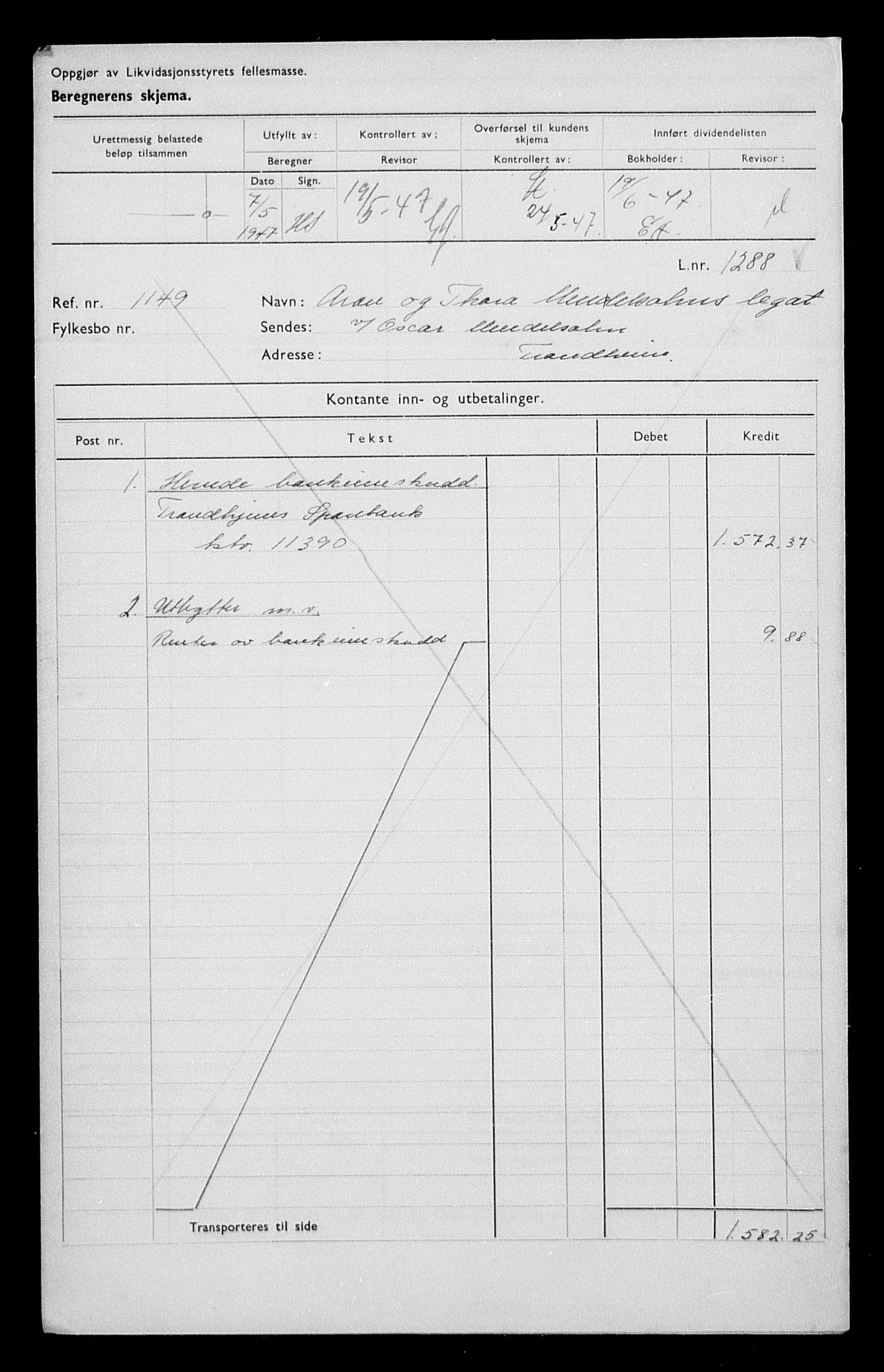 Justisdepartementet, Tilbakeføringskontoret for inndratte formuer, AV/RA-S-1564/H/Hc/Hca/L0903: --, 1945-1947, p. 672