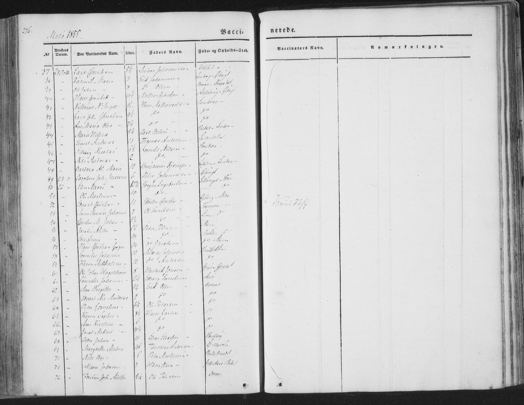 Ministerialprotokoller, klokkerbøker og fødselsregistre - Nordland, AV/SAT-A-1459/841/L0604: Parish register (official) no. 841A09 /2, 1845-1862, p. 276