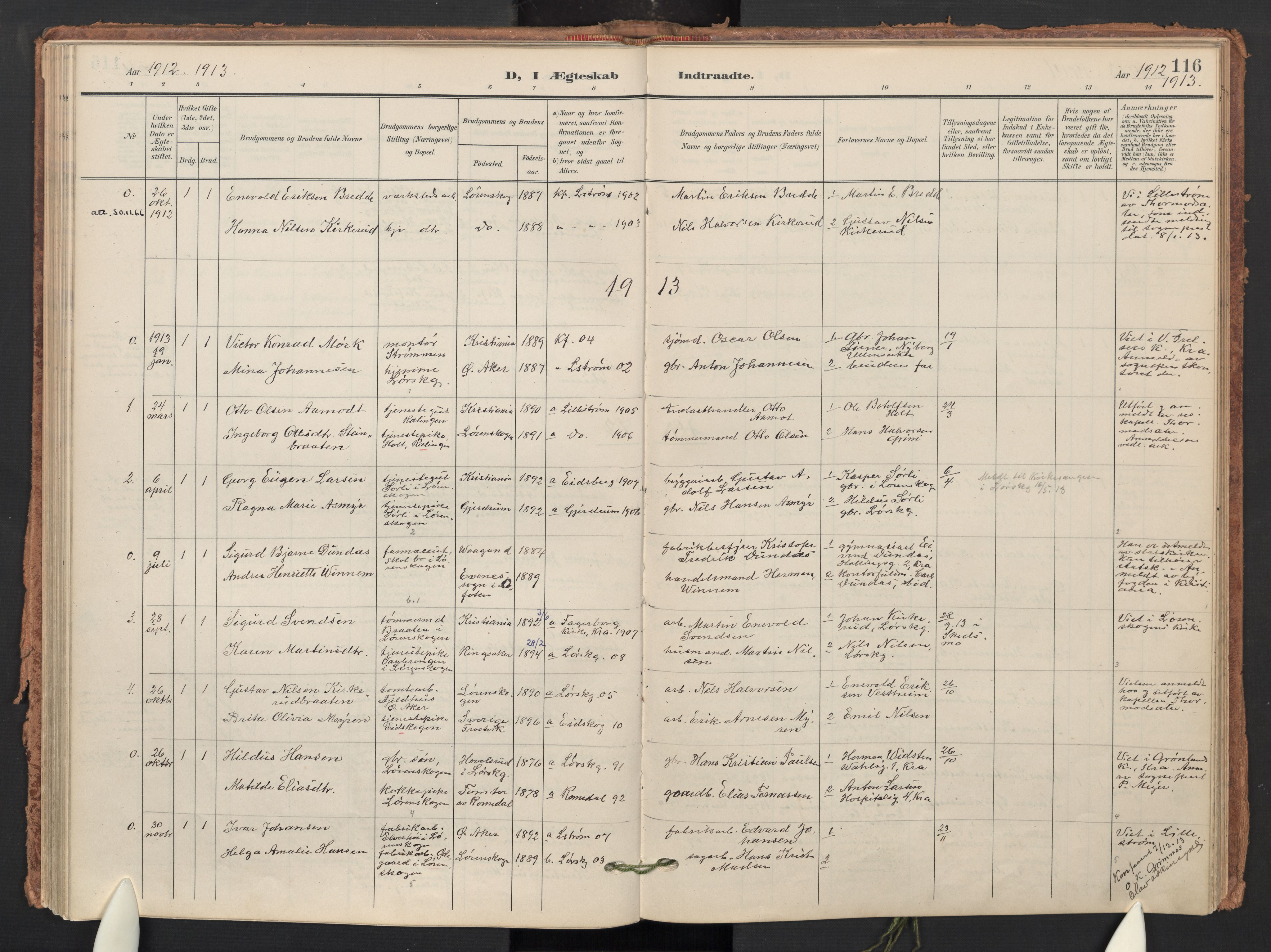Skedsmo prestekontor Kirkebøker, AV/SAO-A-10033a/F/Fb/L0002: Parish register (official) no. II 2, 1902-1921, p. 116
