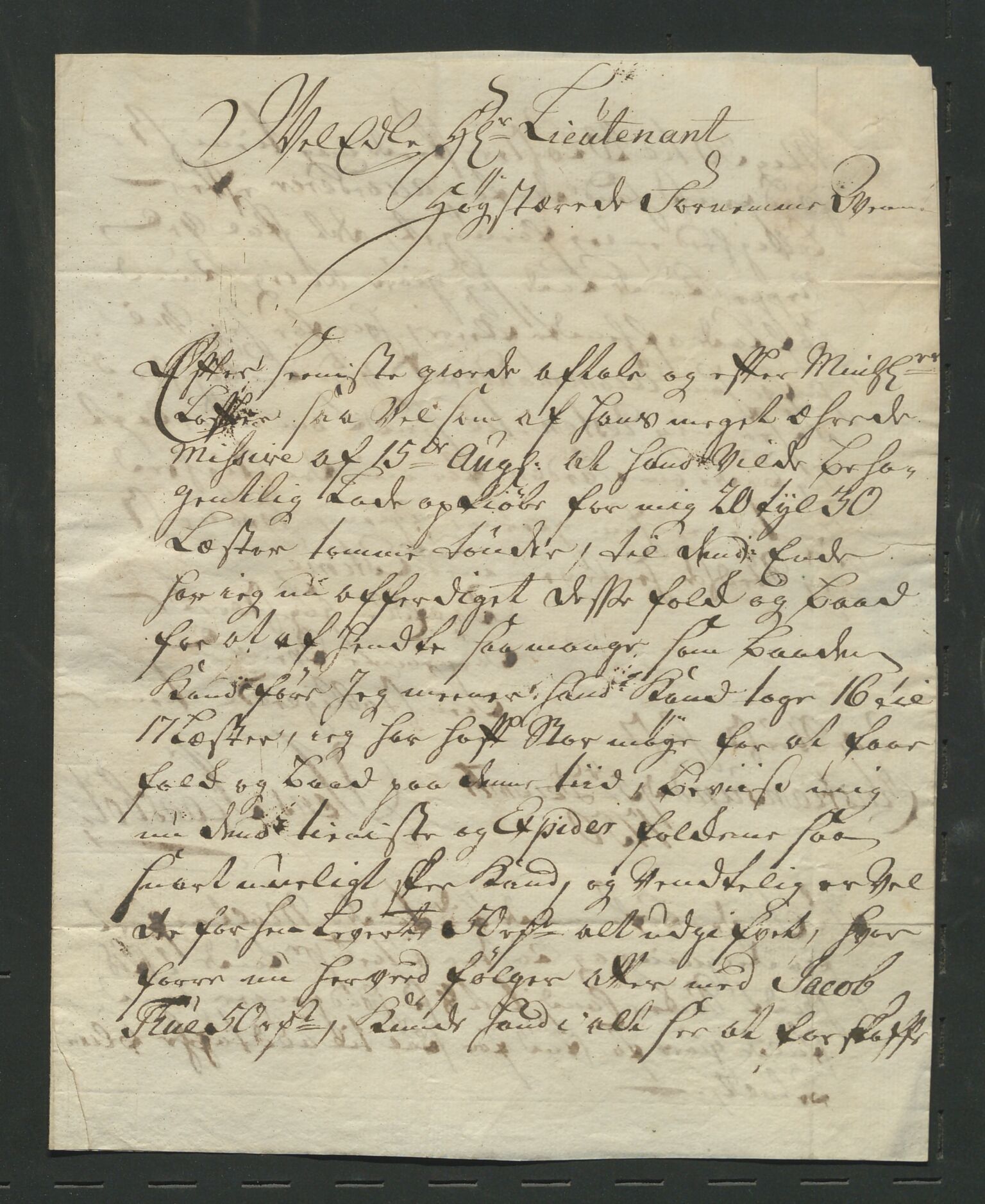 Åker i Vang, Hedmark, og familien Todderud, AV/SAH-ARK-010/J/Jc/L0001: Korrespondanse, 1706-1752, p. 206