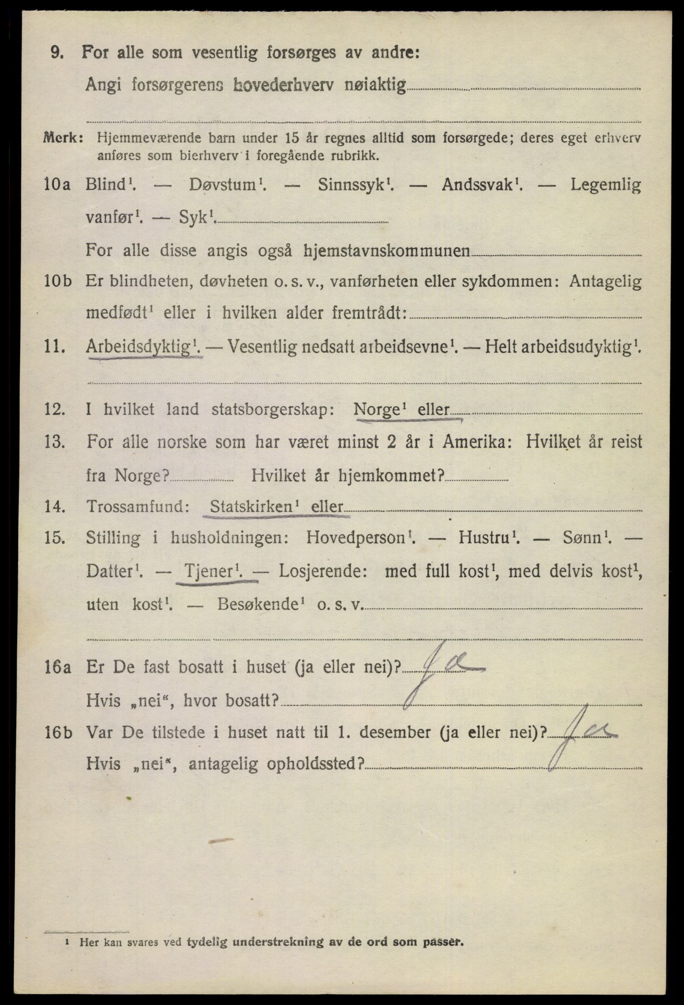 SAKO, 1920 census for Eidanger, 1920, p. 6317