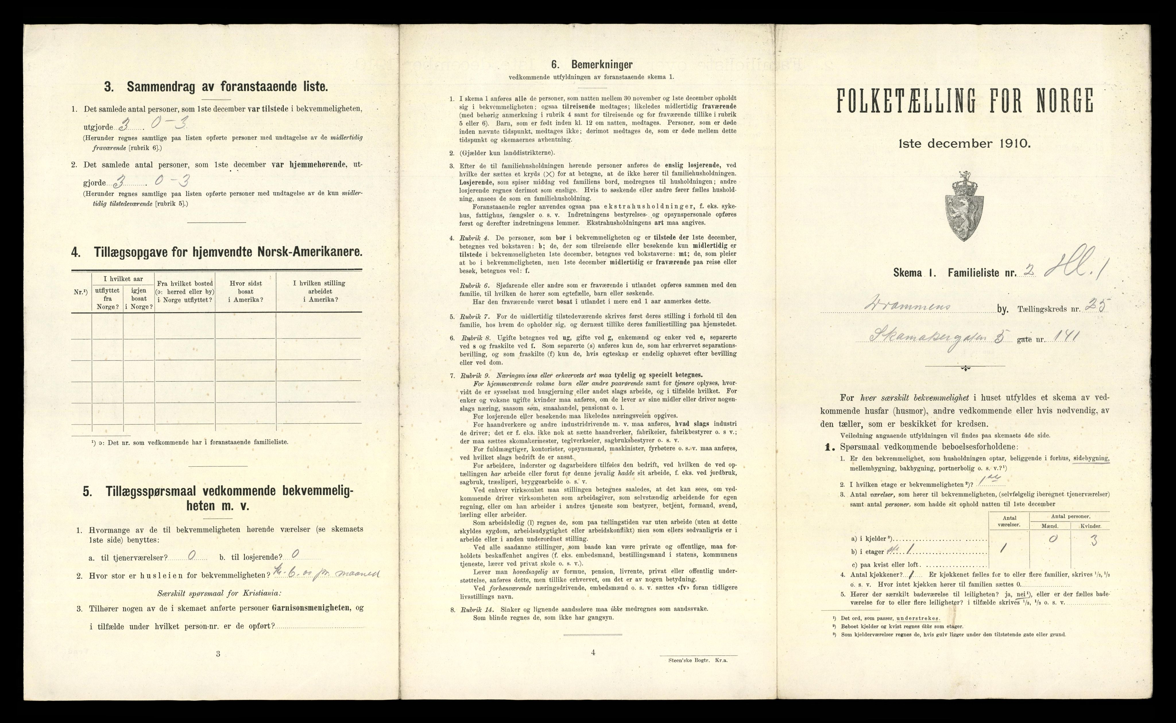 RA, 1910 census for Drammen, 1910, p. 15830