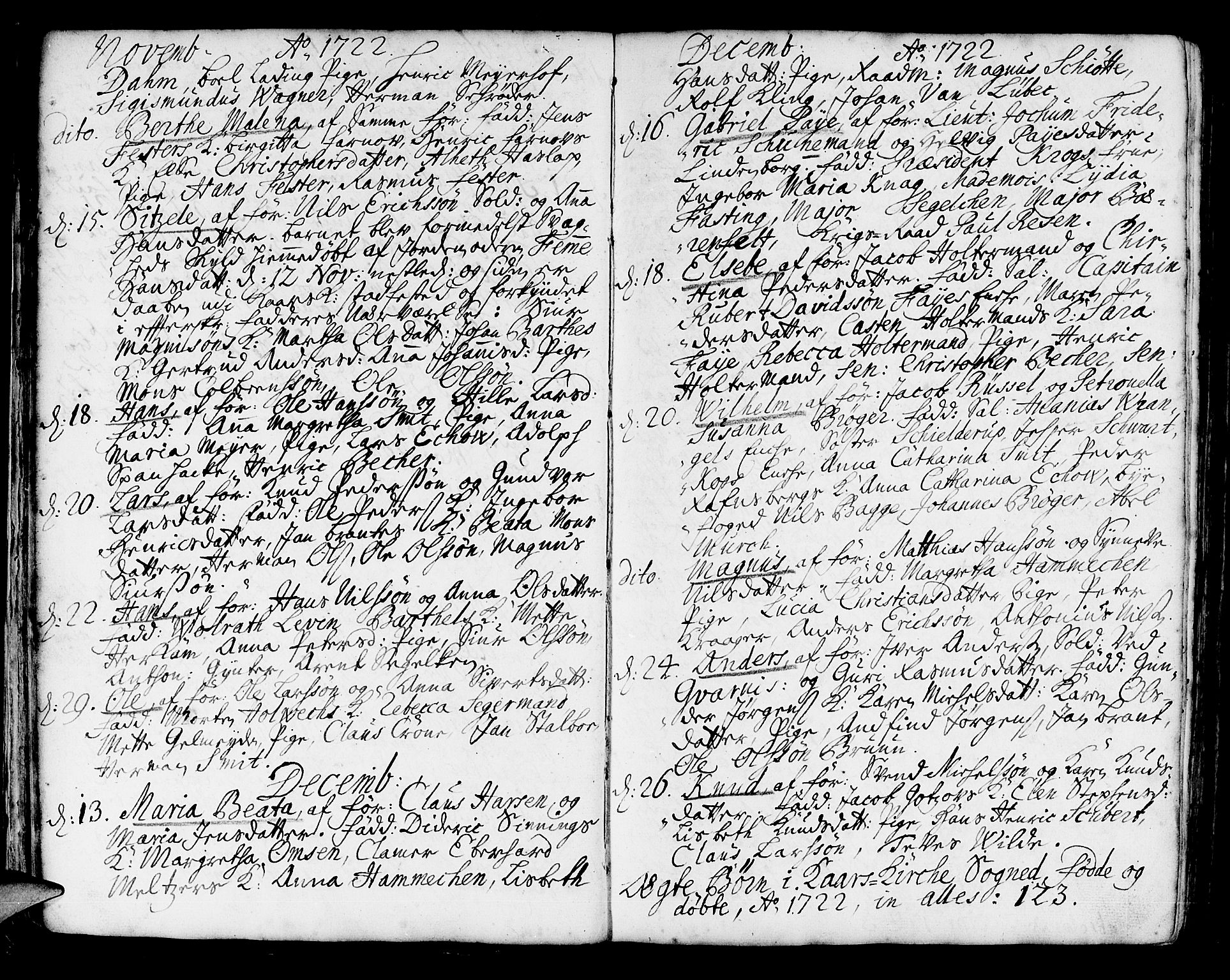 Korskirken sokneprestembete, AV/SAB-A-76101/H/Haa/L0004: Parish register (official) no. A 4, 1720-1750, p. 28